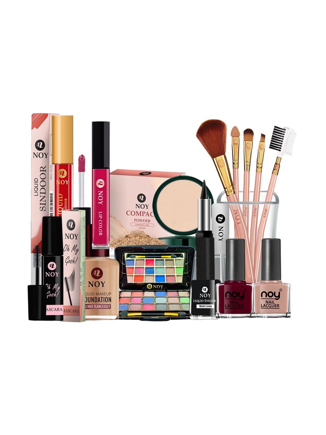 

NOY Opaline Makeup Combo - Opulent Radiance In Perfect Pairing - Combo No 460, Multi