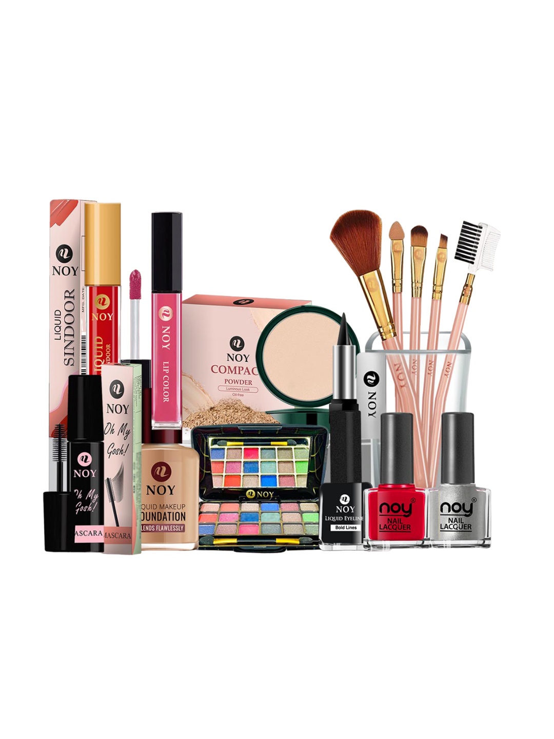 

NOY 15 Pcs High Quality Makeup Combo For Gorgeous Look - Combo No 558, Multi