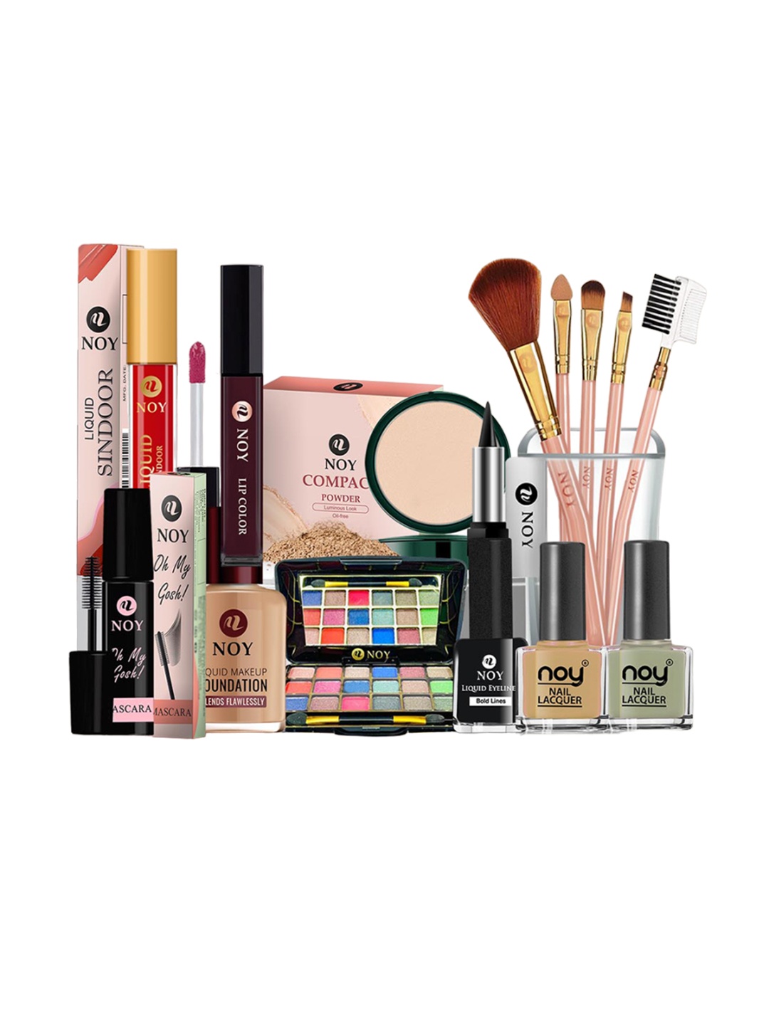 

NOY 15 Pcs Serenade Makeup Combo- Melodic Beauty Achieved In Perfect Pairing- Combo No 145, Multi