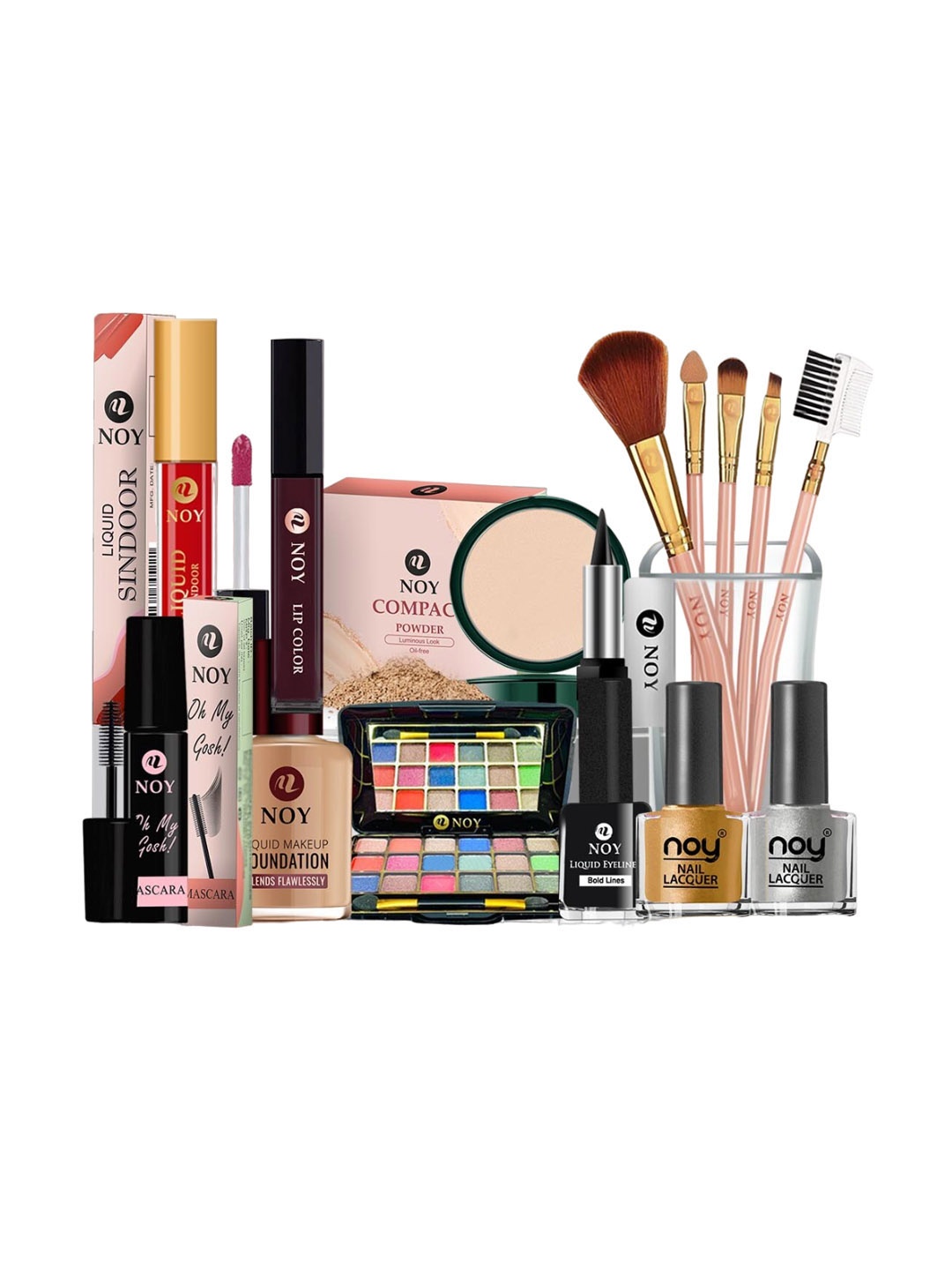 

NOY Harmony Makeup Combo - Seamless Blend Of Beauty Essentials - Combo No 585, Multi