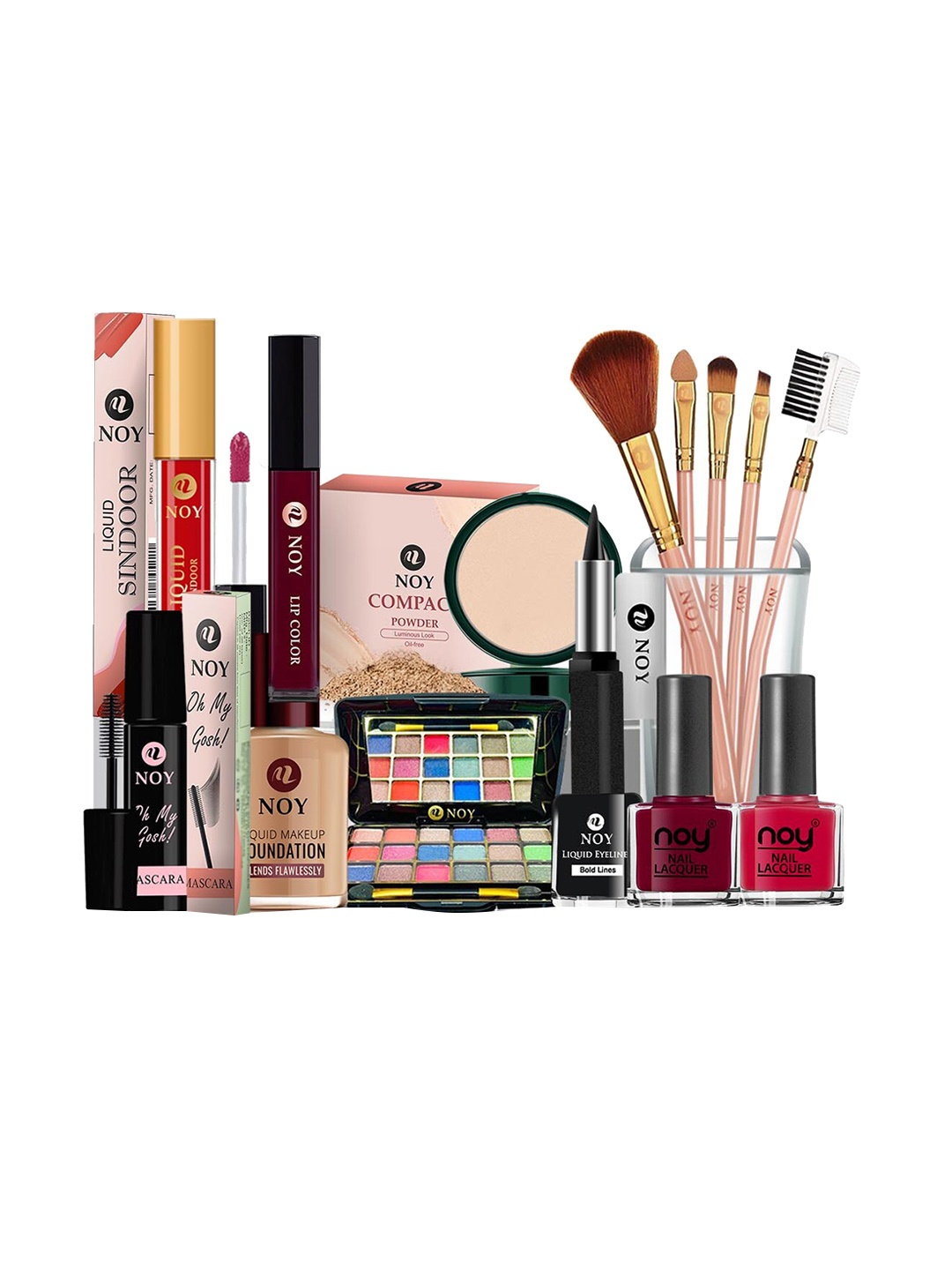 

NOY Essentials Makeup Combo - Your Must-Have Pair For Gorgeous Results - Combo No 499, Multi