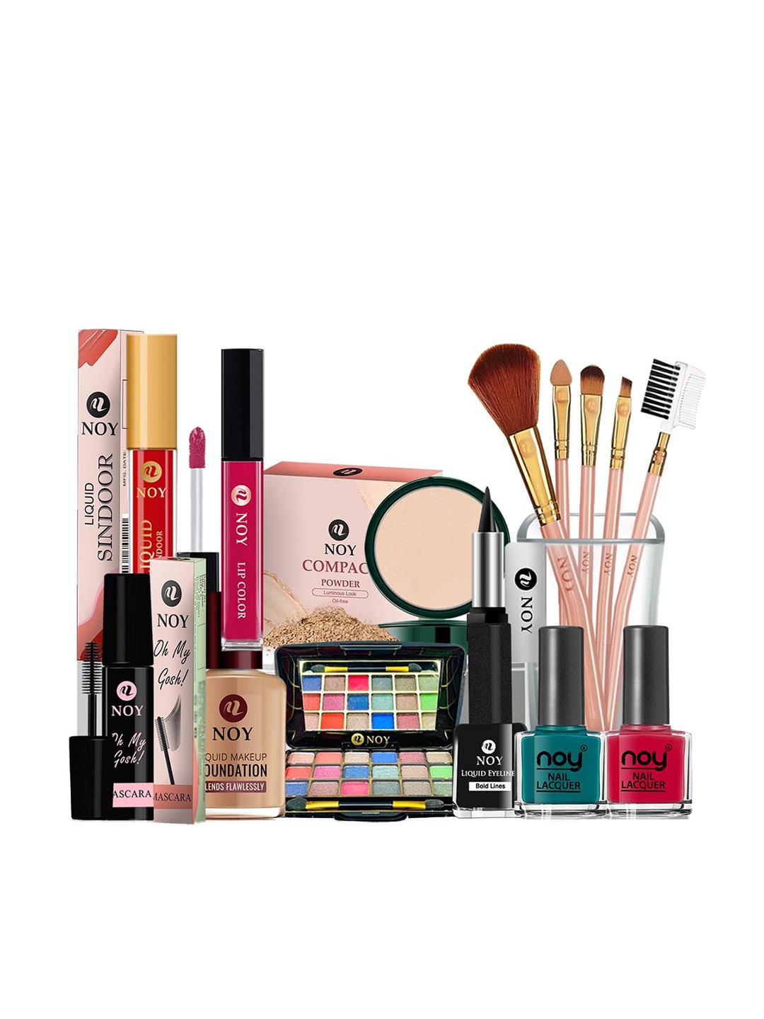 

NOY Marvel Makeup Combo - Stunning Combination For Beauty Marvels - Combo No. 332, Multi