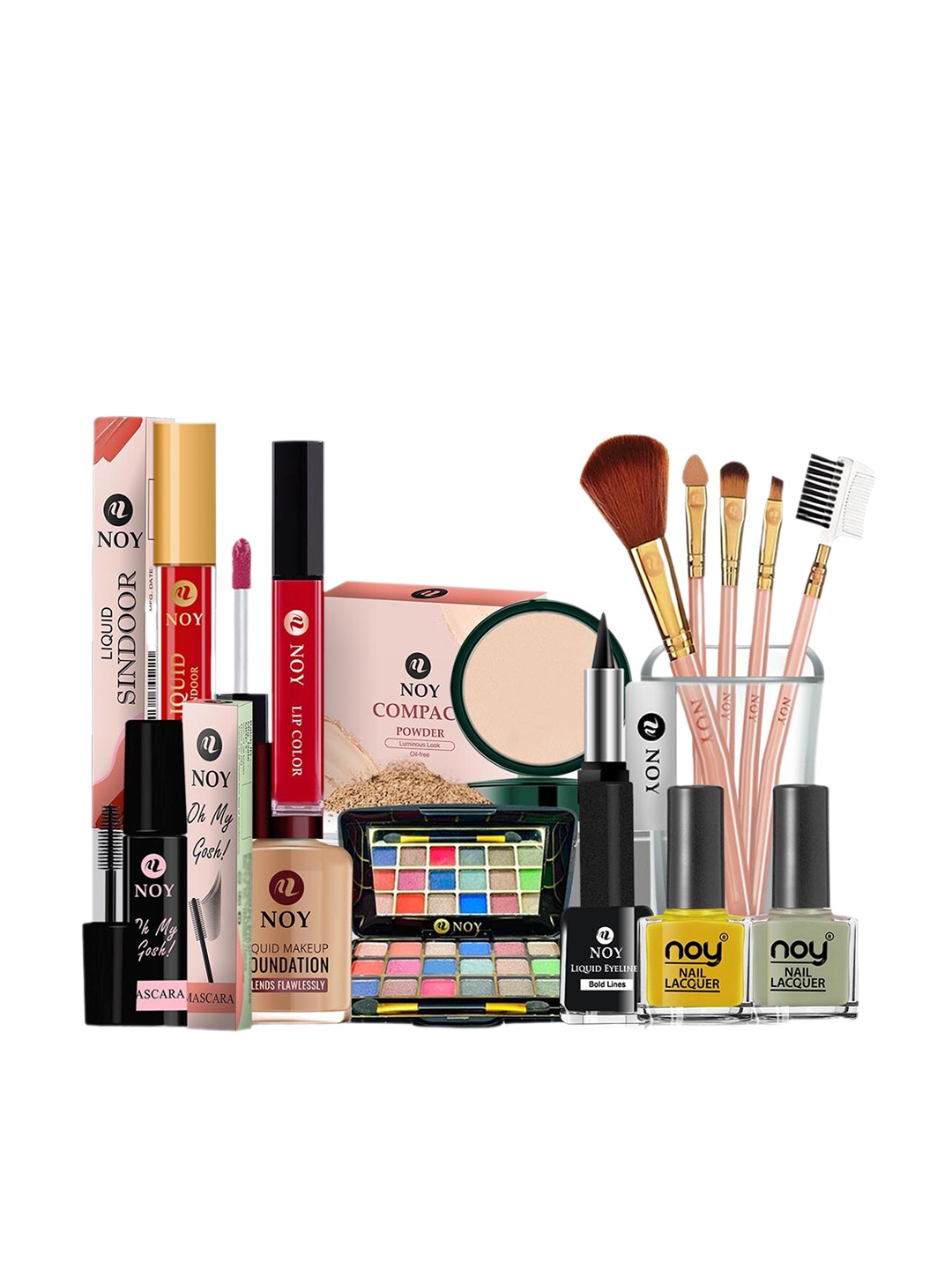 

NOY Iconic Makeup Combo - Seamless Blend Of Beauty Essentials - Combo No 360, Multi