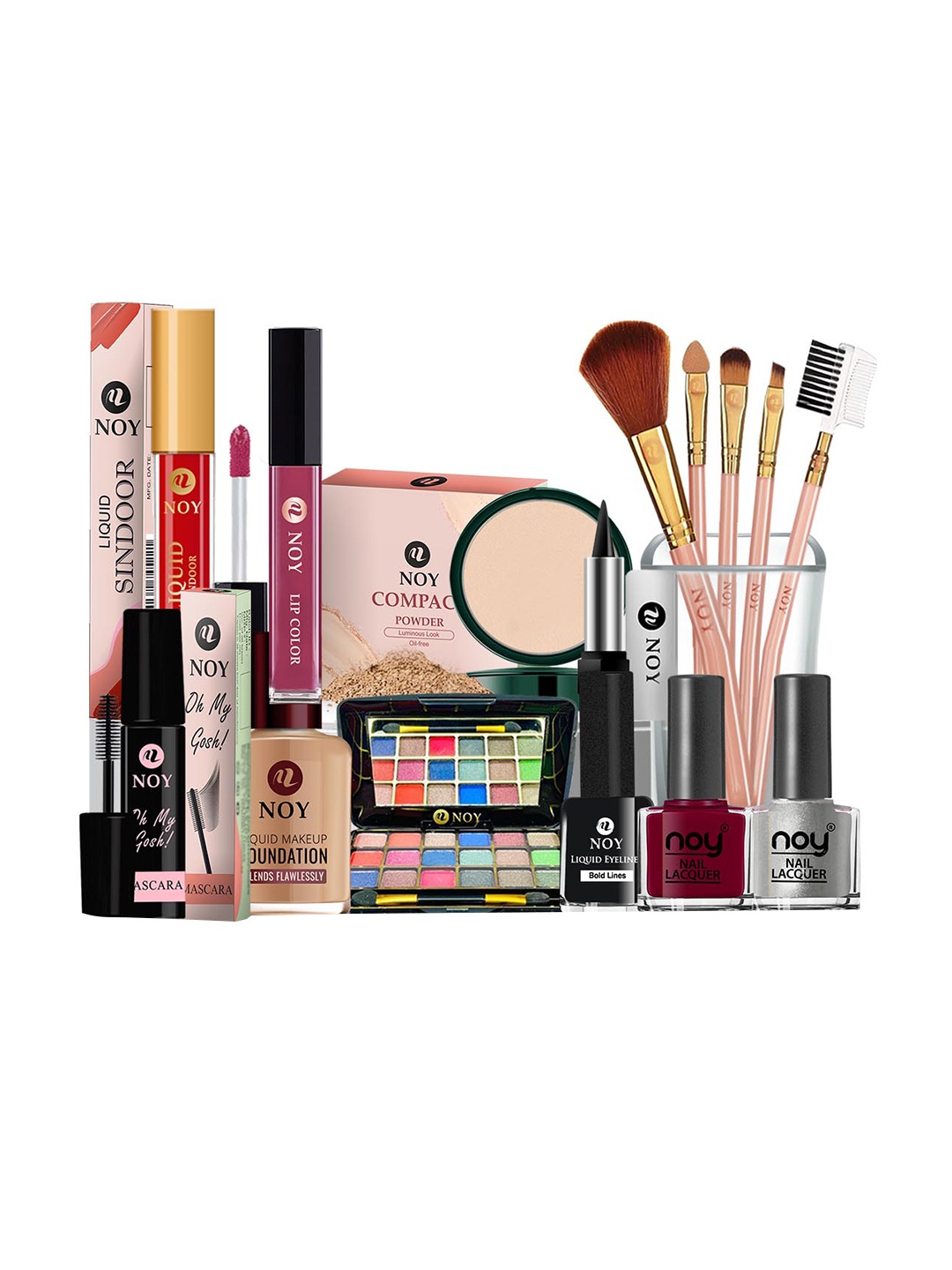

NOY Divine Makeup Combo - Seamless Blend Of Beauty Essentials - Combo No 490, Multi