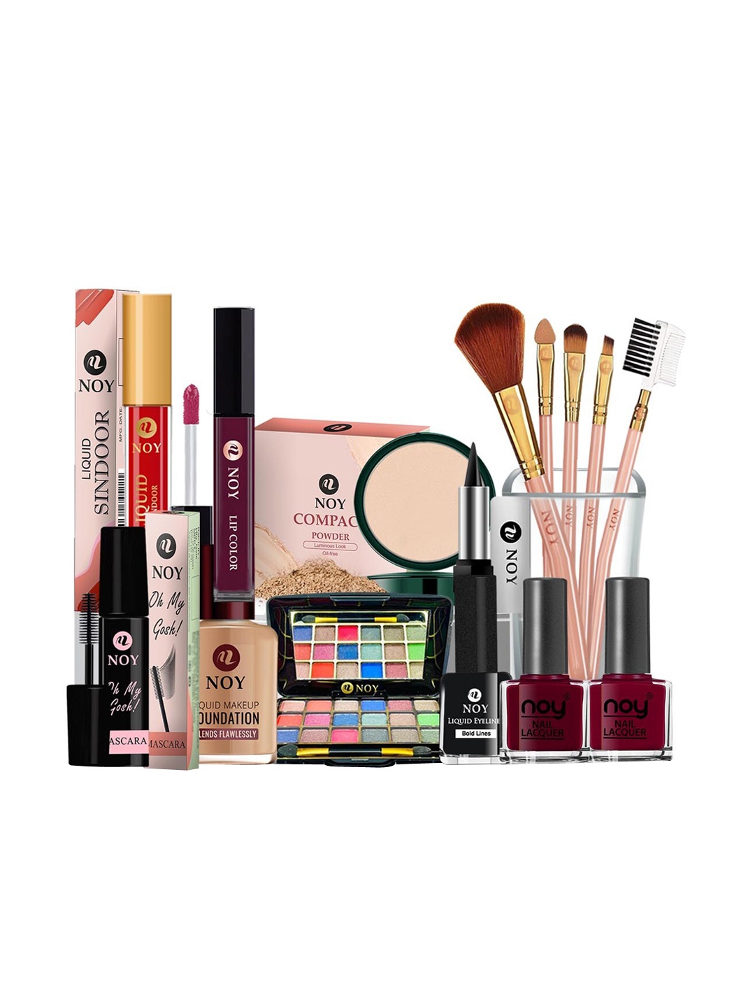 

NOY Radiant Makeup Combo - Seamless Blend Of Beauty Essentials - Combo No 405, Multi