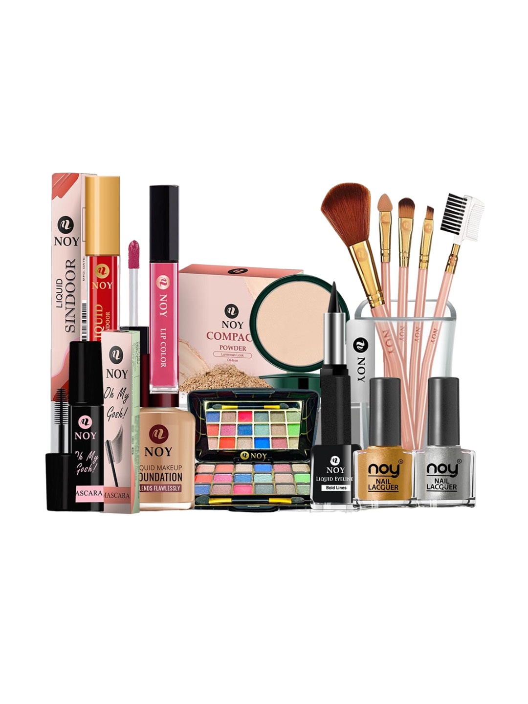 

NOY Glamour Makeup Combo - Red Carpet Ready With Glamorous Pairings - Combo No 582, Multi