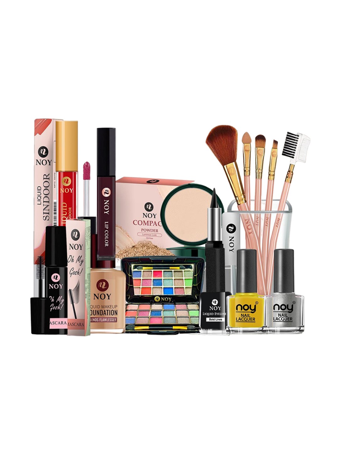 

NOY Harmony Makeup Combo - Seamless Blend Of Beauty Essentials - Combo No. 385, Multi
