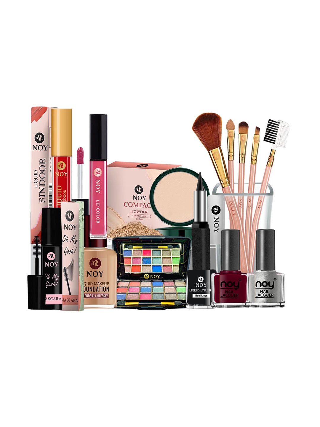 

NOY Essentials Makeup Combo - Your Must-Have Pair For Gorgeous Results - Combo No. 438, Multi