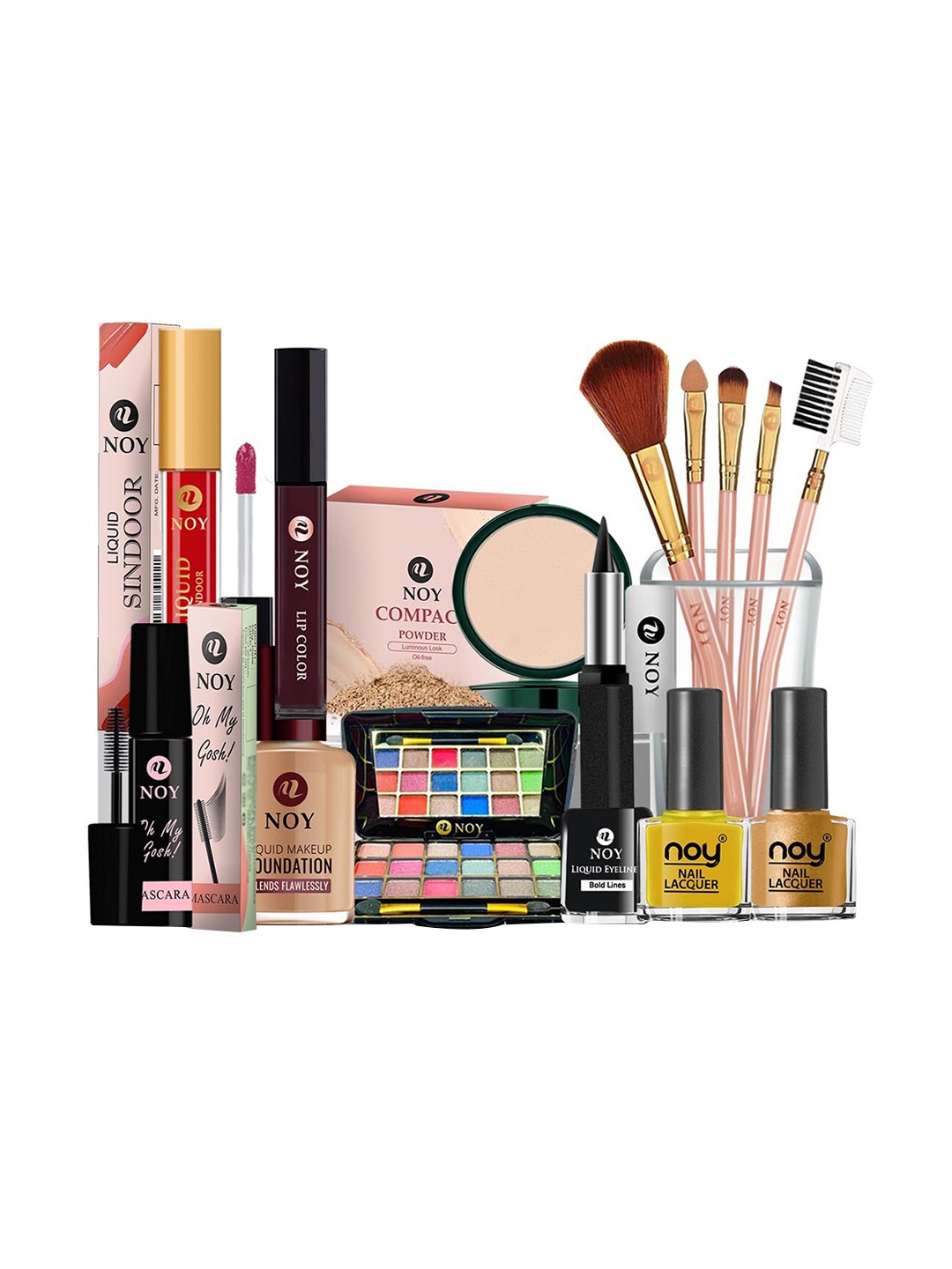 

NOY Essentials Makeup Combo - Your Must-Have Pair For Gorgeous Results - Combo No. 377, Multi