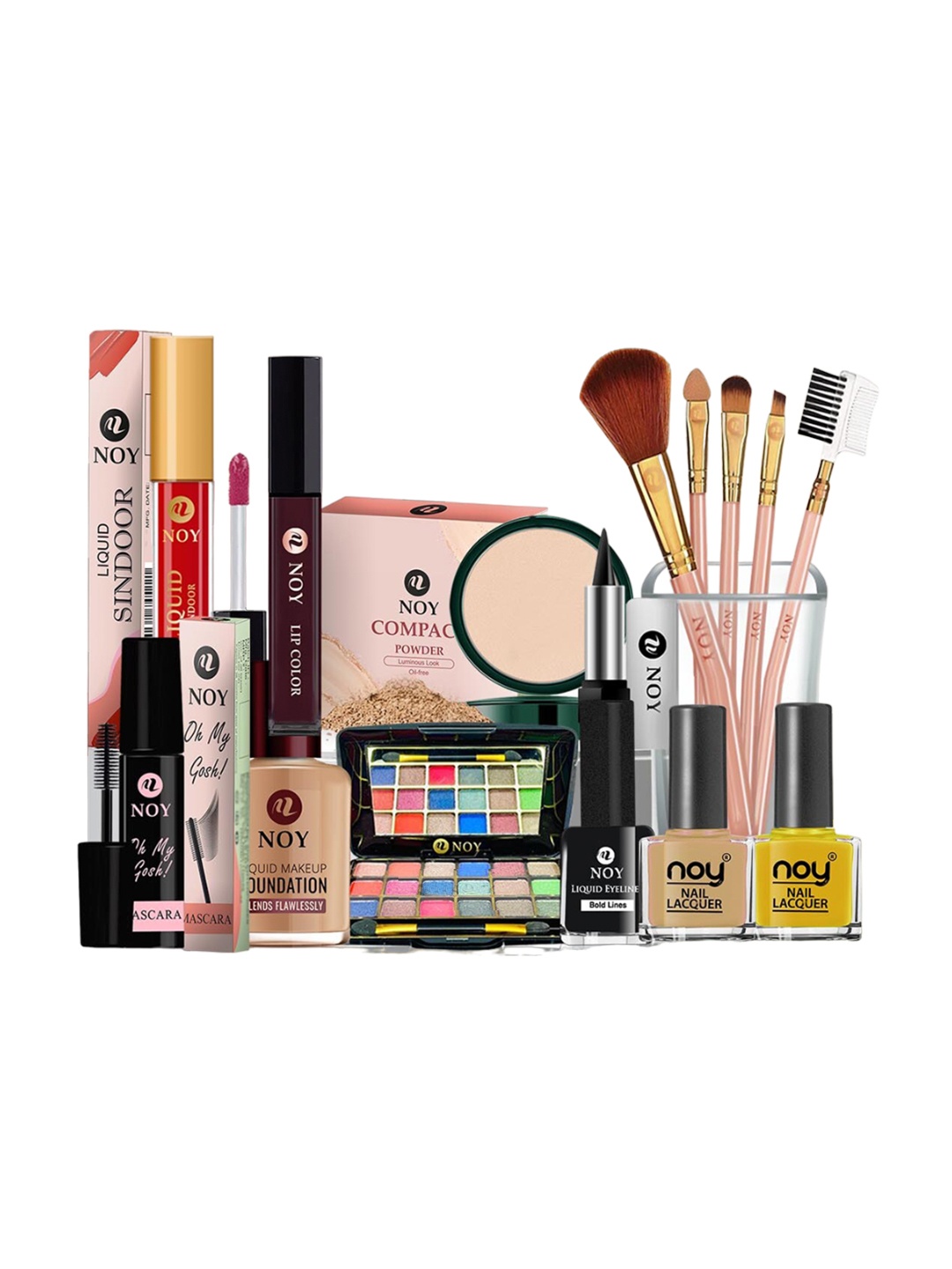 

NOY Glamour Makeup Combo - Red Carpet Ready With Glamorous Pairings - Combo No. 121, Multi