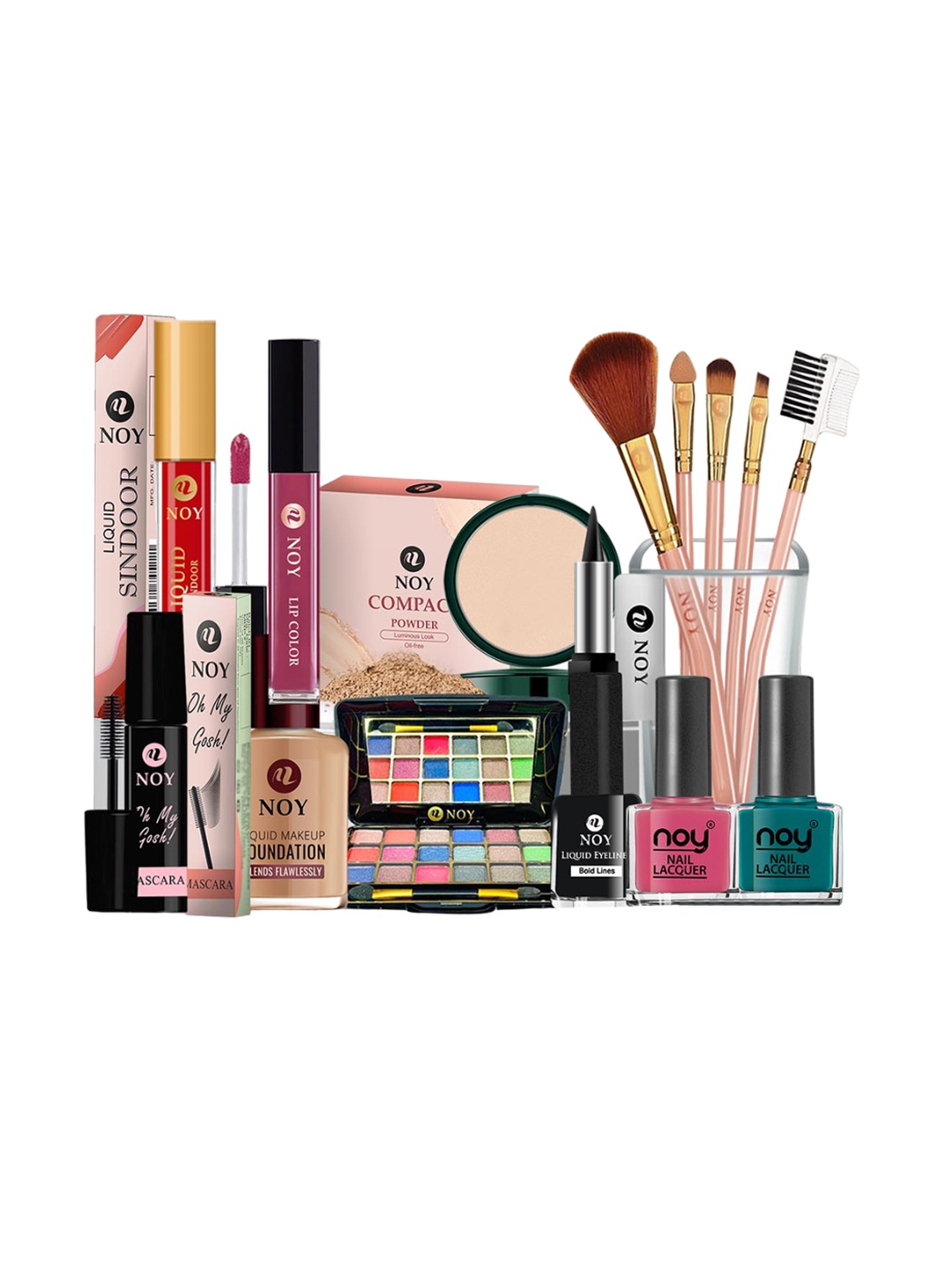 

NOY Maven Makeup Combo - Seamless Blend Of Beauty Essentials - Combo No 194, Multi