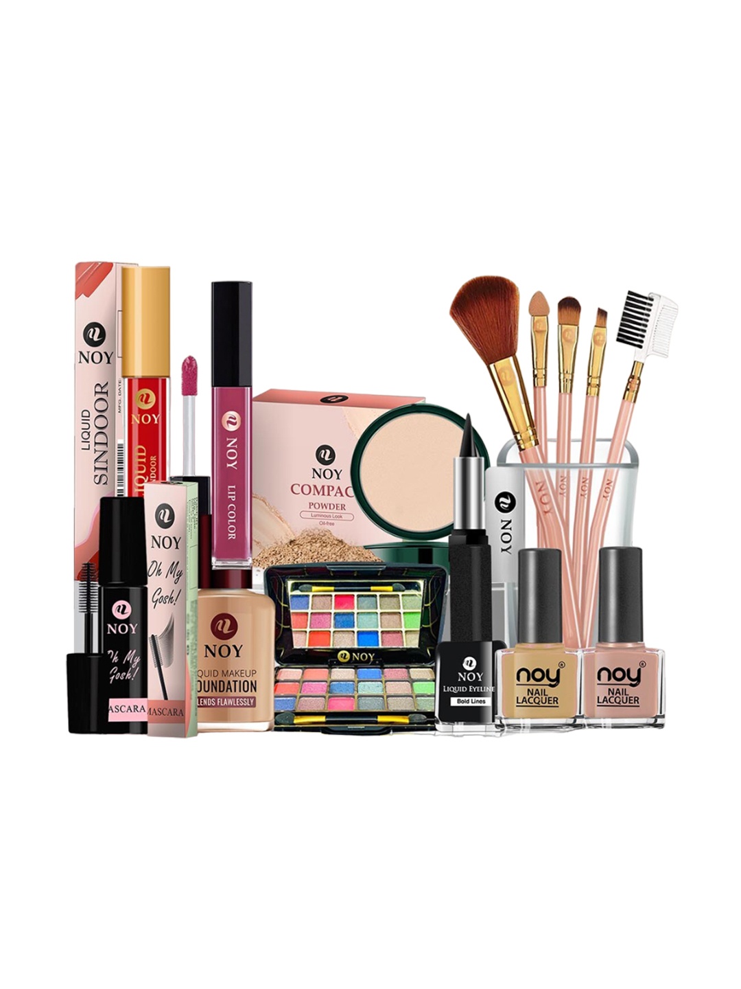 

NOY 15 Pcs Icona Makeup Combo - Iconic Fusion For Unforgettable Beauty - Combo No 186, Multi