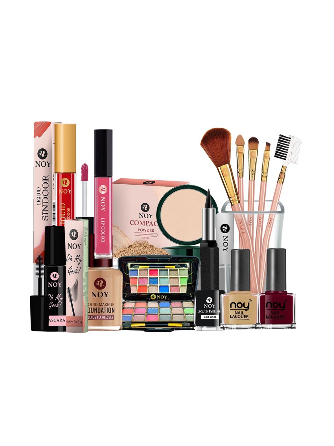 

NOY 15 Pcs Iconic Makeup Combo - Legendary Duo For Iconic Beauty Moments - Combo No 126, Multi