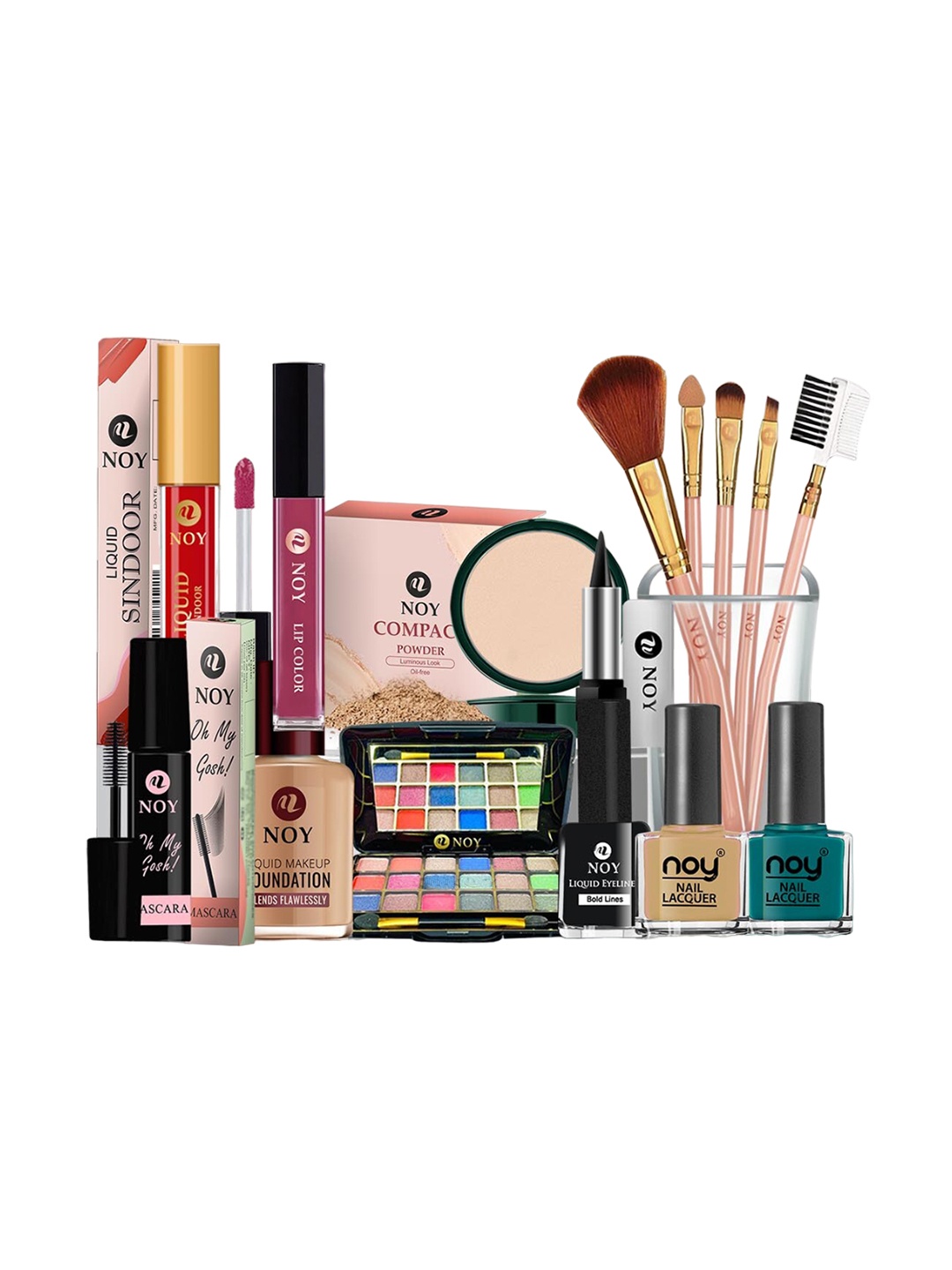 

NOY 15 Pcs Elegance Makeup Combo - Elegant Pairing For Timeless Beauty - Combo No 569, Multi