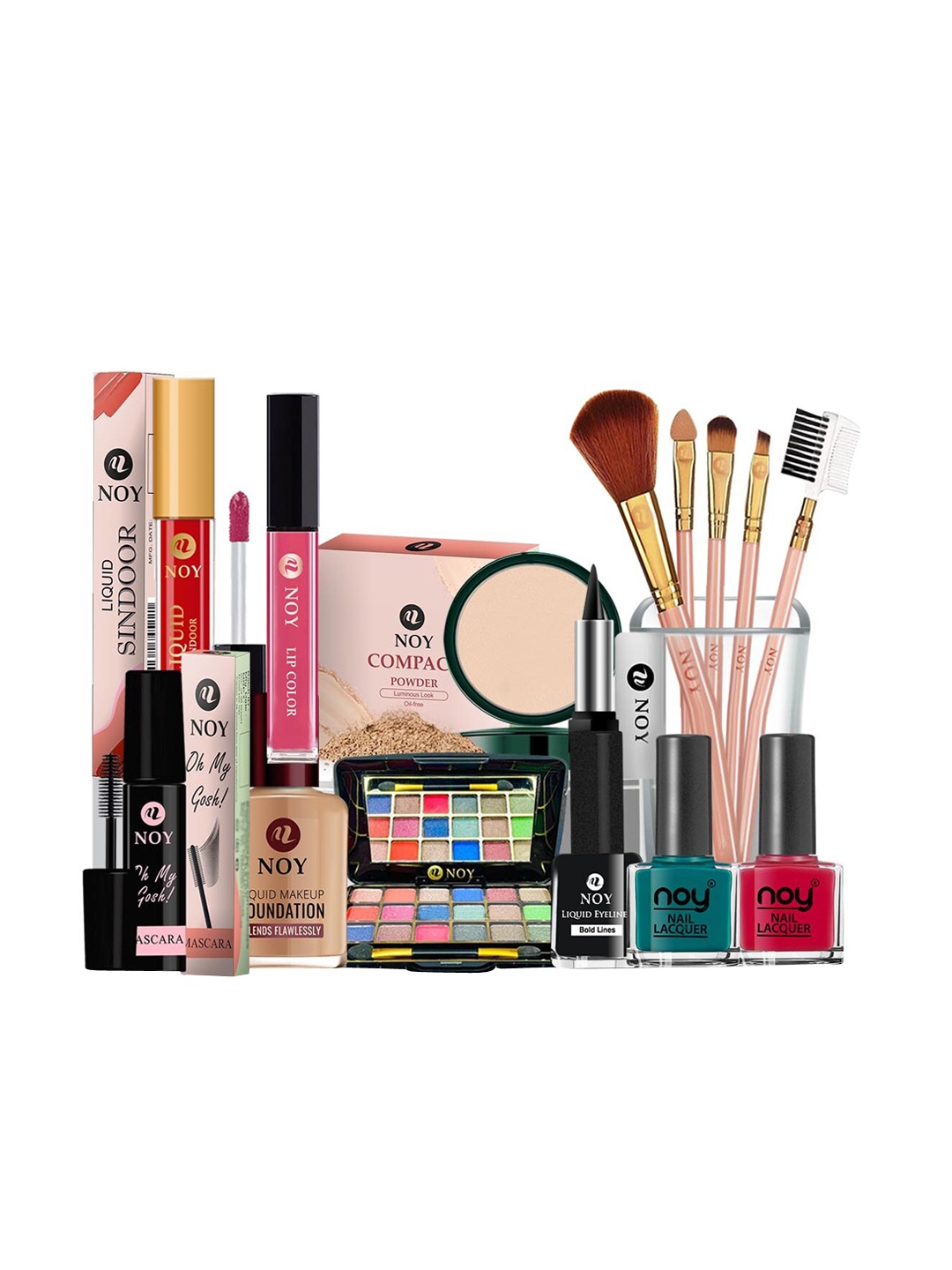 

NOY 15 Pcs Iconic Makeup Combo - Legendary Duo For Iconic Beauty Moments - Combo No 326, Multi