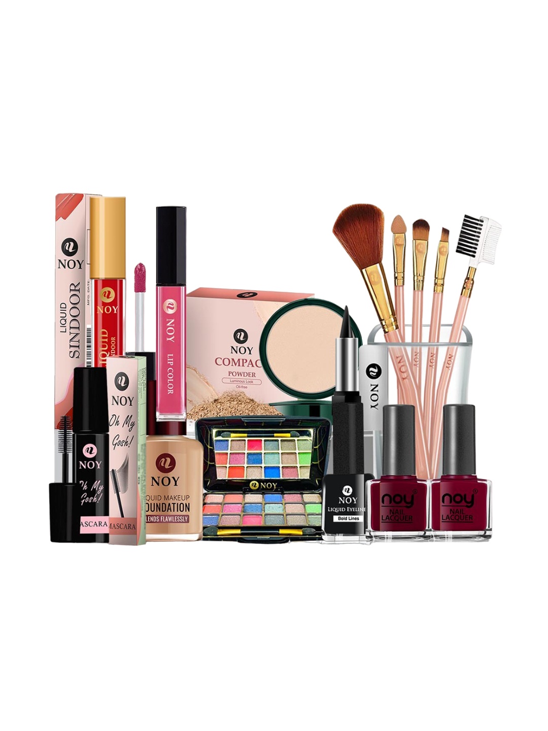

NOY 15 Pcs Serenade Makeup Combo- Melodic Beauty Achieved In Perfect Pairing- Combo No 406, Multi