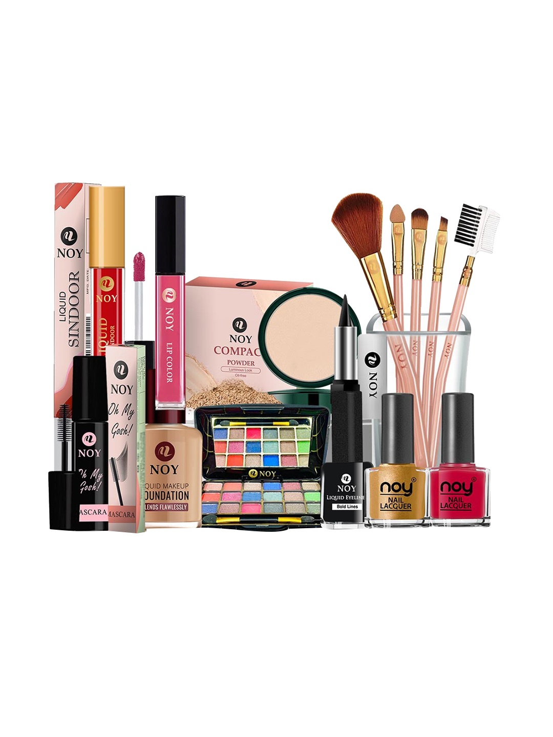 

NOY 15 Pcs Luxe Makeup Combo - Luxurious Pairing For Exquisite Glamour - Combo No 590, Multi