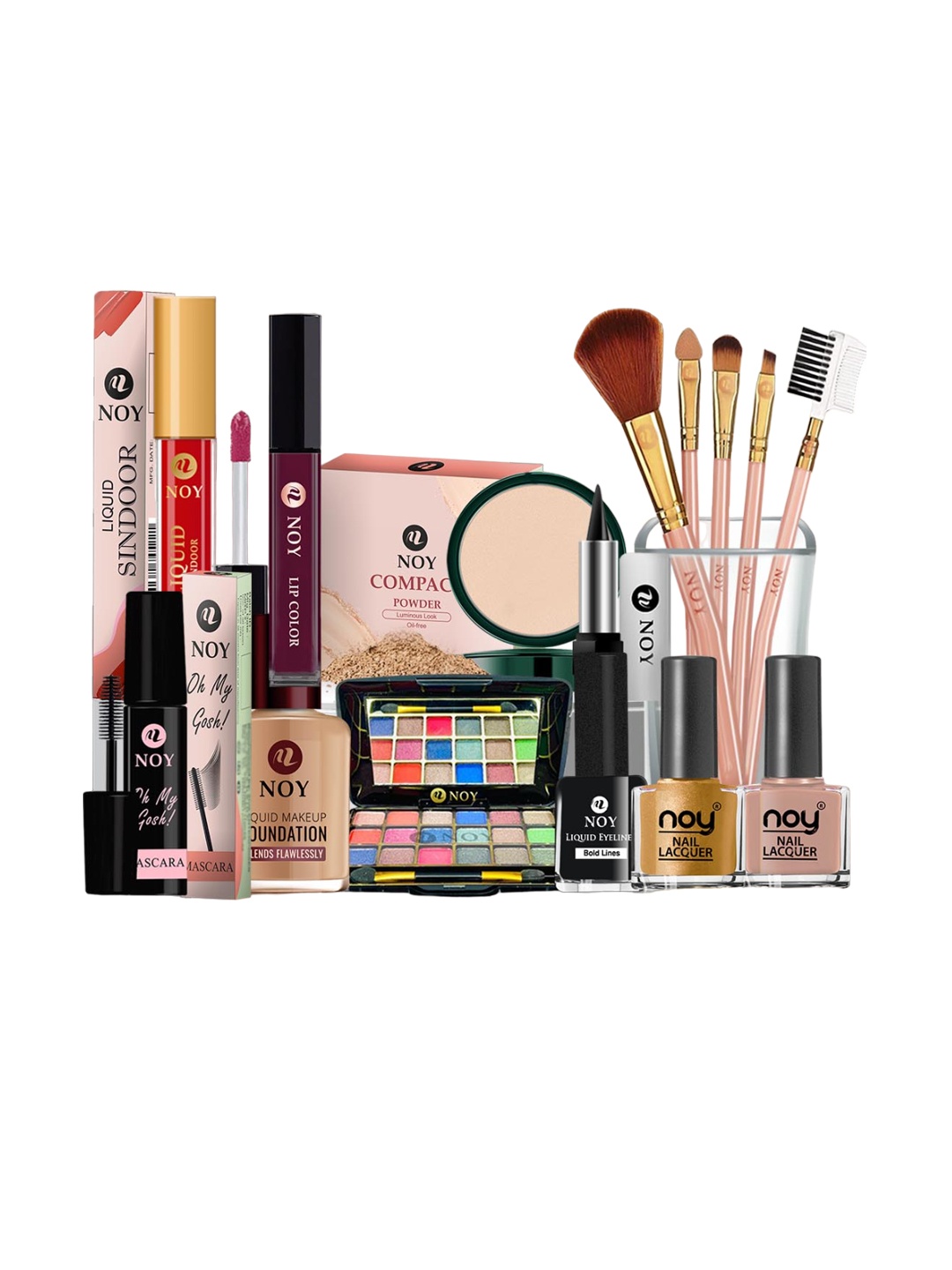 

NOY 15 Pcs Mystique Makeup Combo - Mesmerizing Duo For Enigmatic Beauty - Combo No 597, Multi