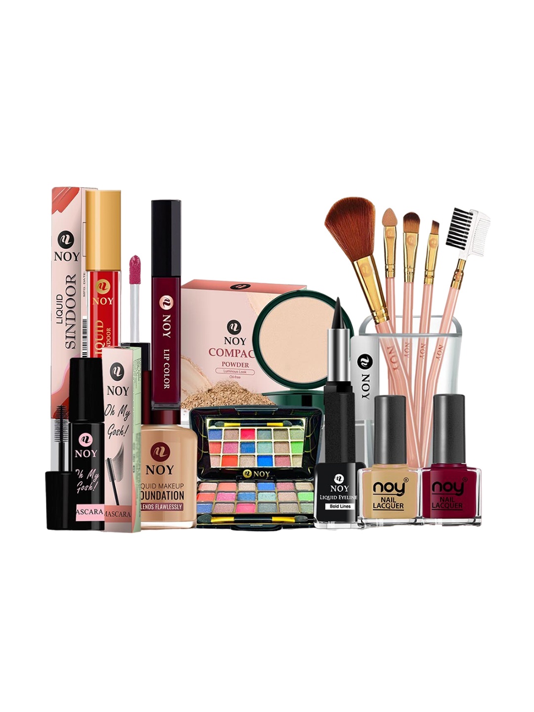 

NOY Opulence Makeup Combo- Luxurious Beauty Pairings For Glam - Combo No 139, Nude