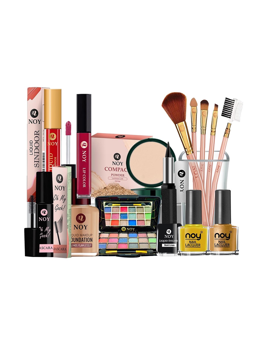 

NOY Essence Makeup Combo - Effortless Beauty Captured In Harmony - Combo No 375, Yellow