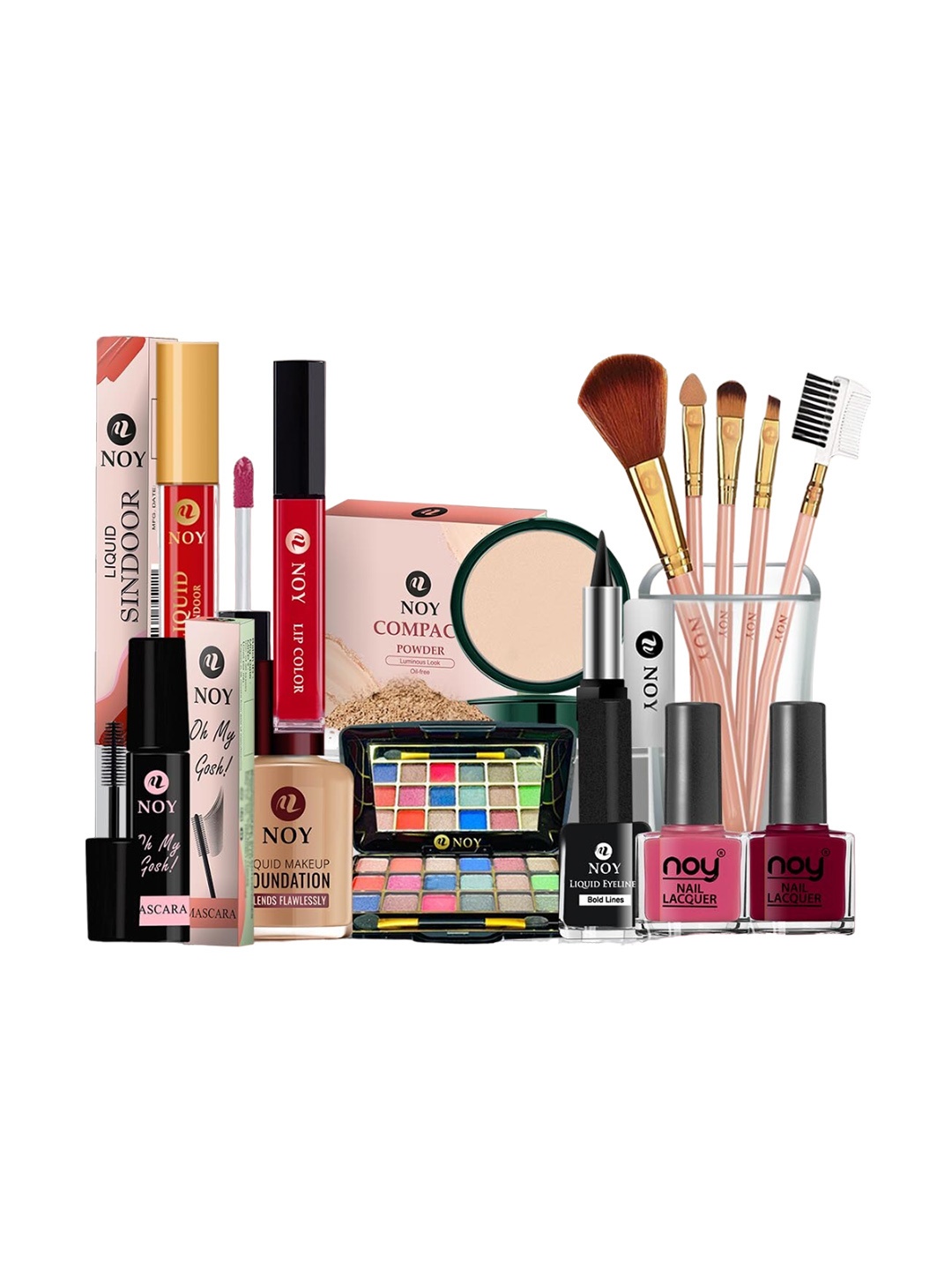 

NOY Waterproof Makeup Combo- Daily Wear Cruelty Free - Combo No 216, Pink