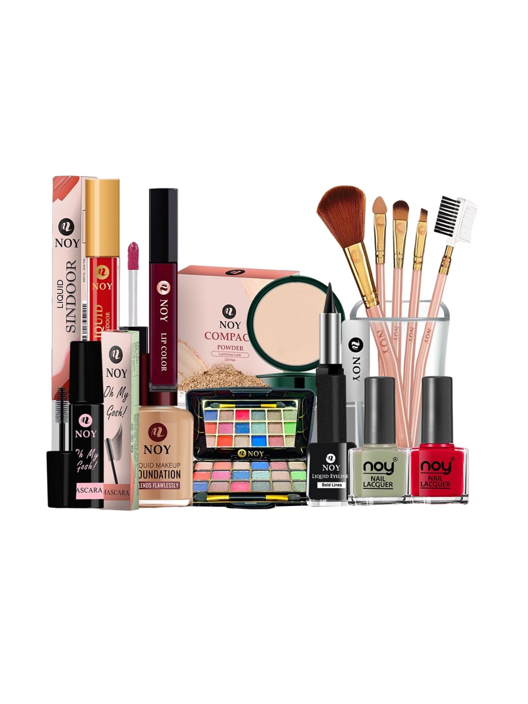 

NOY Set Of 15 Essentials Makeup Kit Combo - #515, Multi