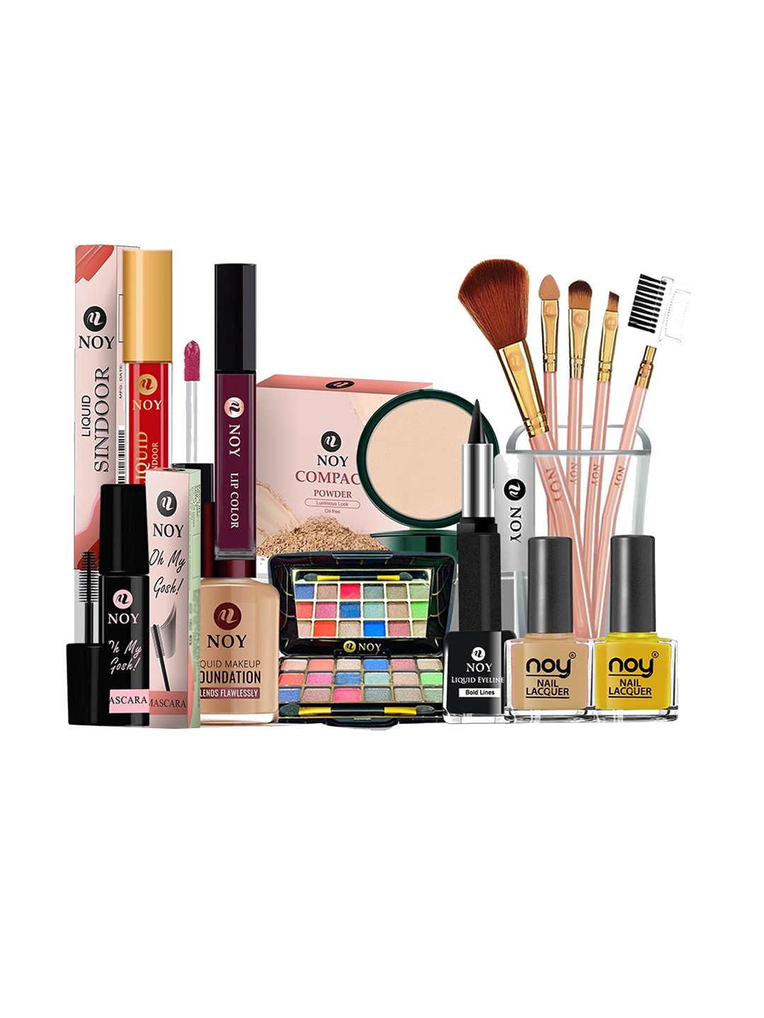 

NOY Set Of 15 Euforia Makeup Kit Combo - #117, Multi