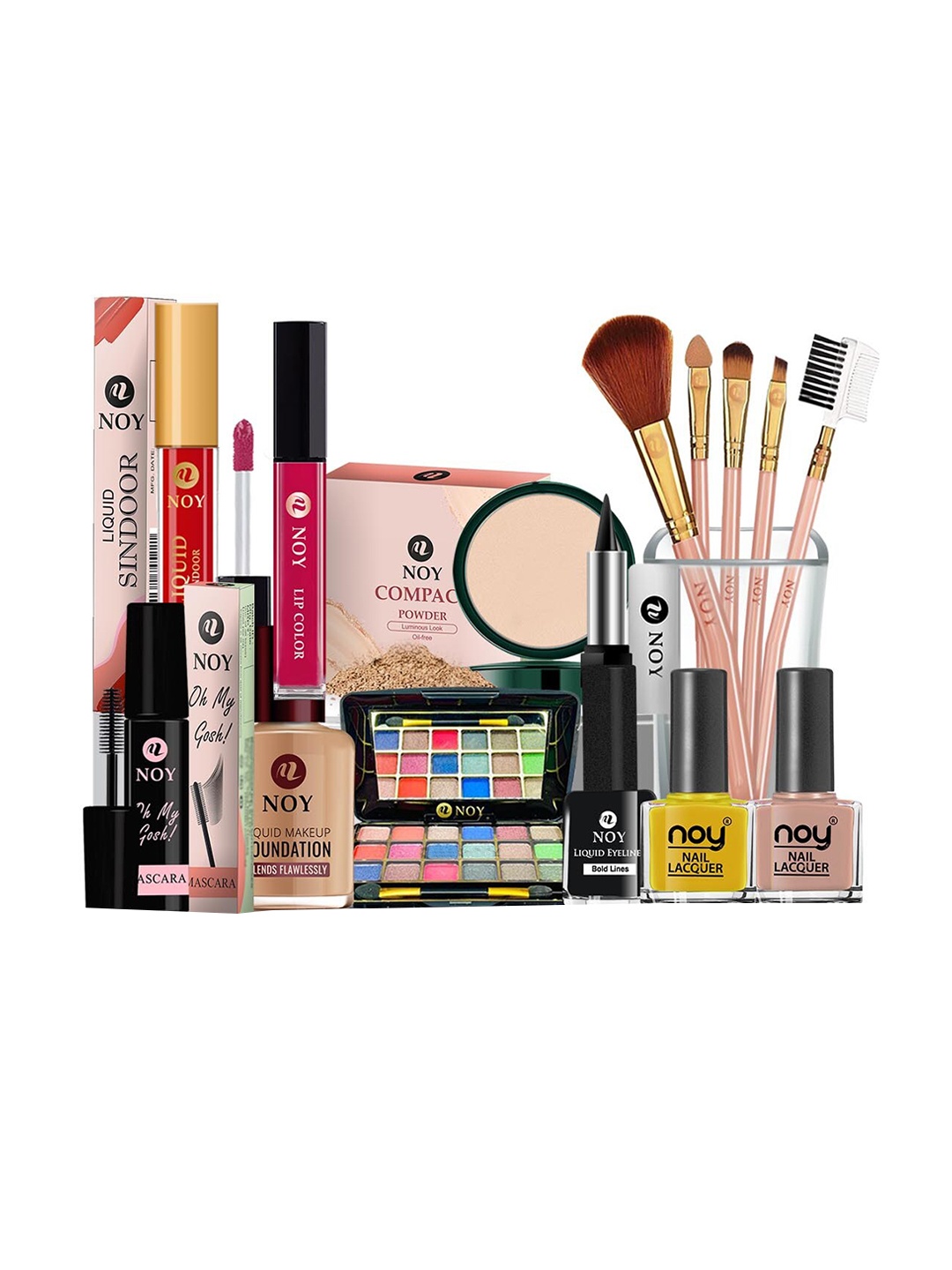 

NOY Set Of 15 Radiance Makeup Kit Combo - #404, Multi