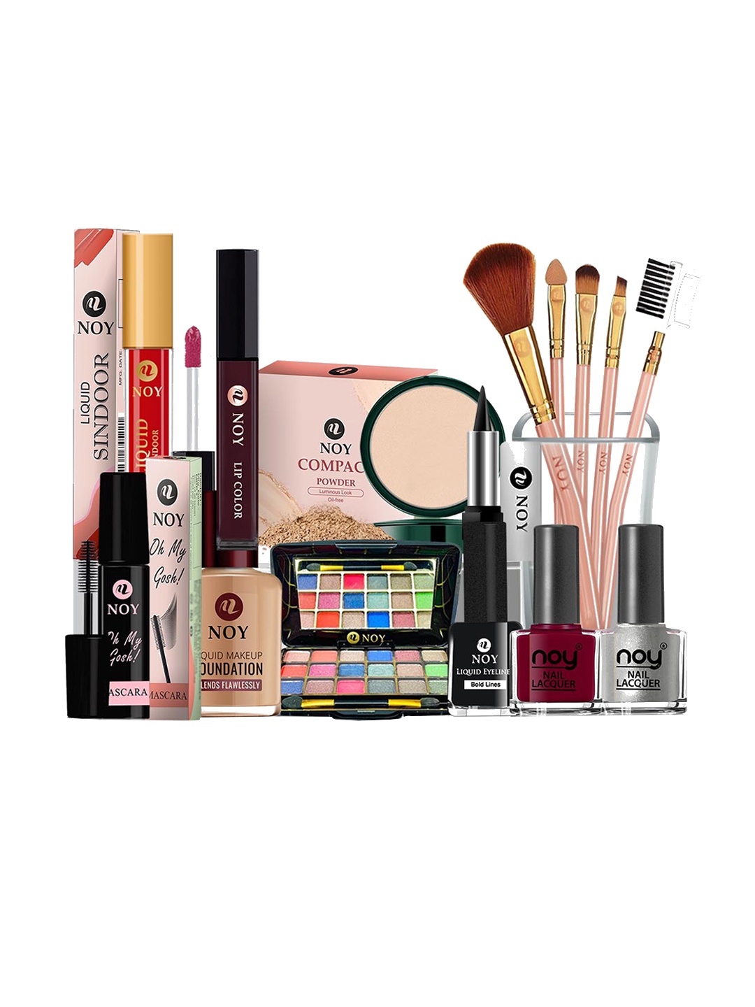 

NOY Set Of 15 Delight Makeup Kit Combo - #489, Multi