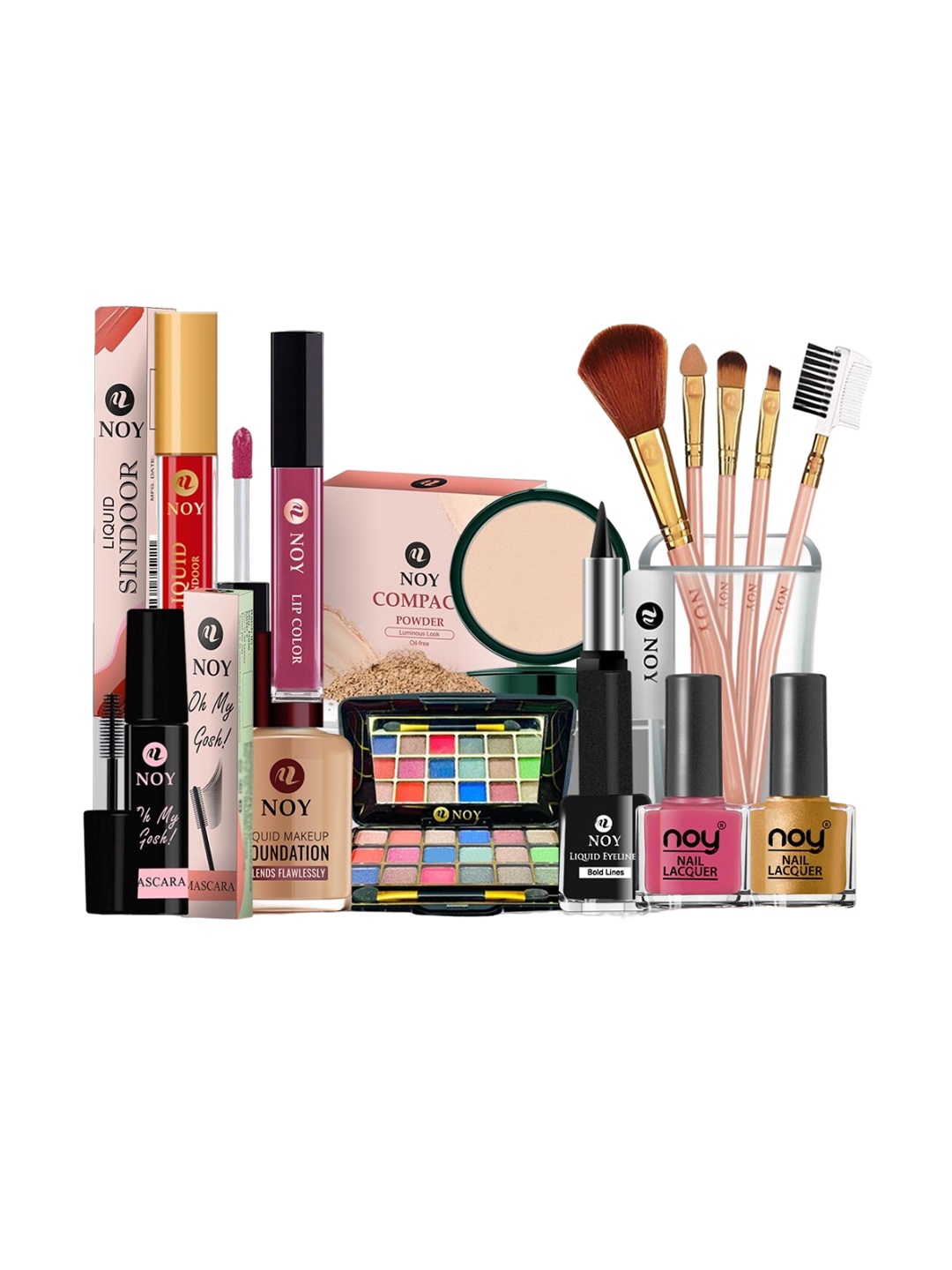 

NOY Glamour Makeup Combo - Seamless Blend Of Beauty Essentials - Combo No 242, Multi