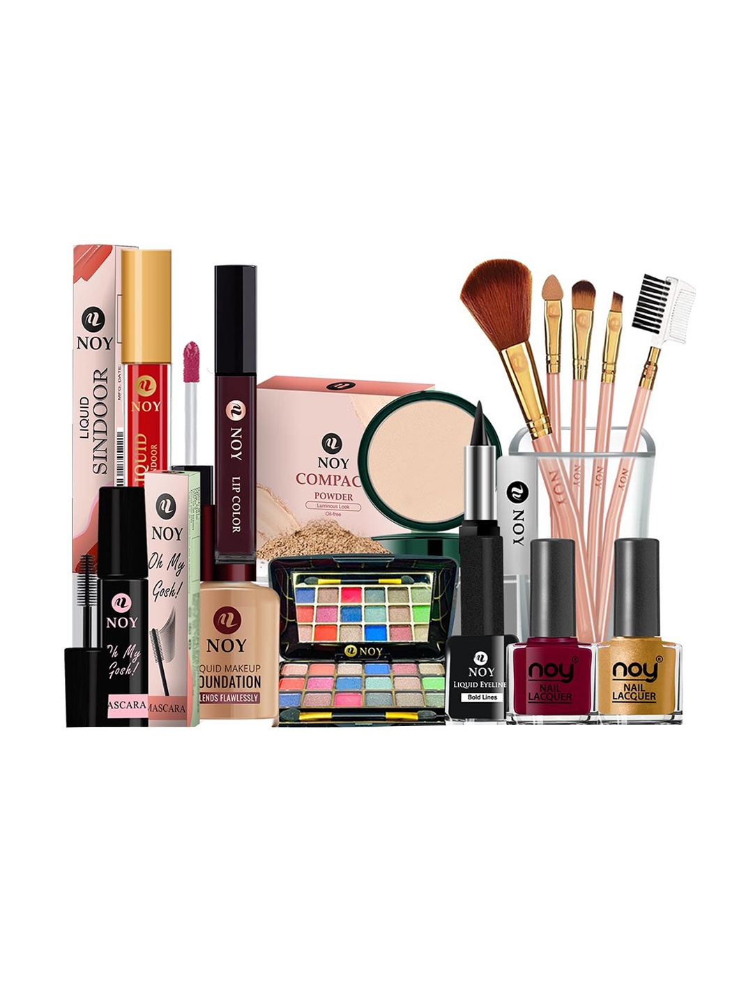 

NOY Set Of 15 Makeup Kit Combo - #481, Multi