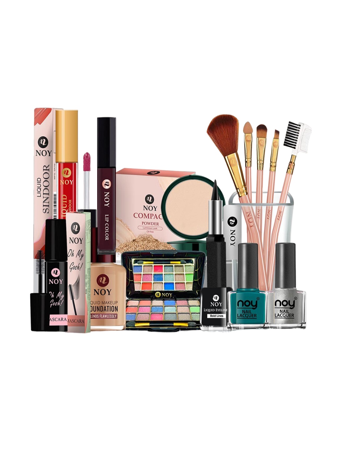 

NOY Set Of 15 Glamour Makeup Kit Combo - #321, Multi