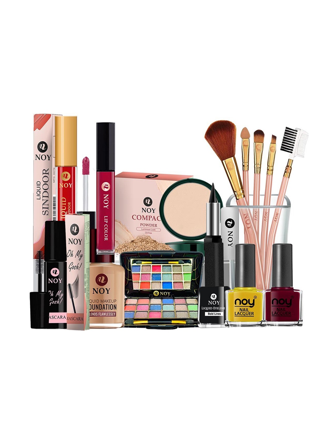 

NOY Radiance Makeup Combo - Seamless Blend Of Beauty Essentials - Combo No 343, Multi