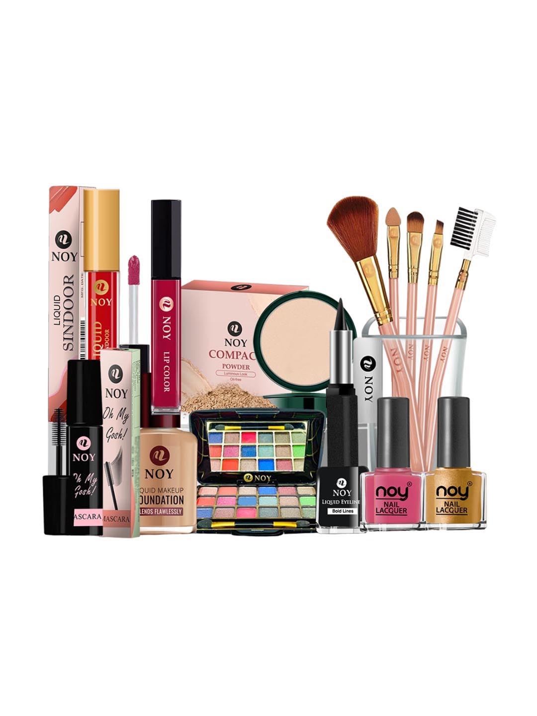 

NOY Euforia Makeup Combo - Seamless Blend Of Beauty Essentials - Combo No 239, Pink