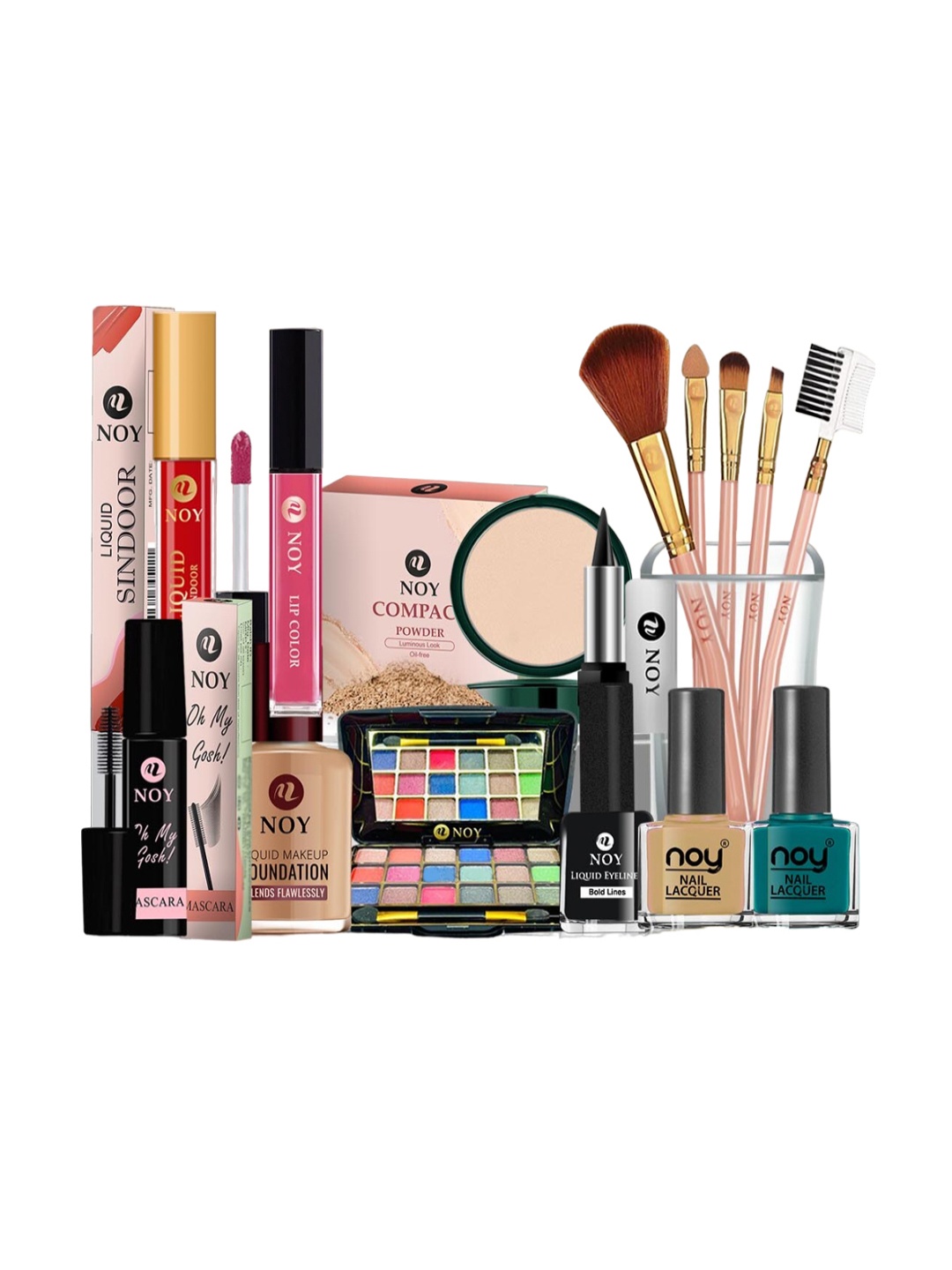 

NOY 15 Pcs Enchant Makeup Combo - Unleash Enchanting Beauty - Combo No 110, Multi