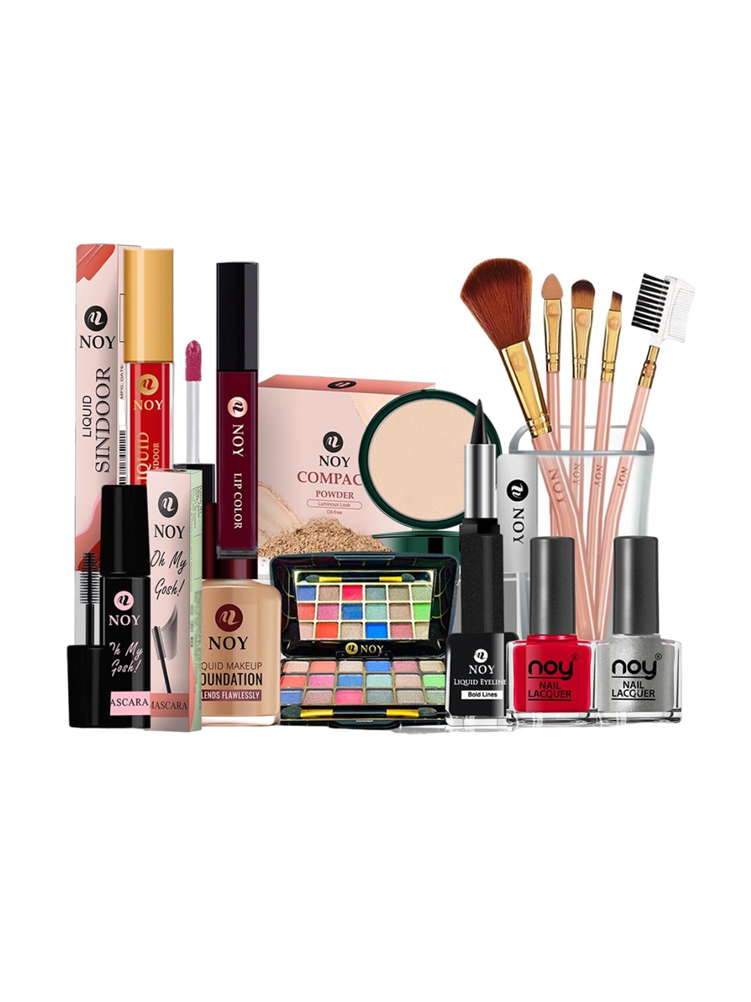 

NOY 15 Pcs Bliss Makeup Combo - Perfect Harmony Of Beauty Essentials - Combo No 563, Multi