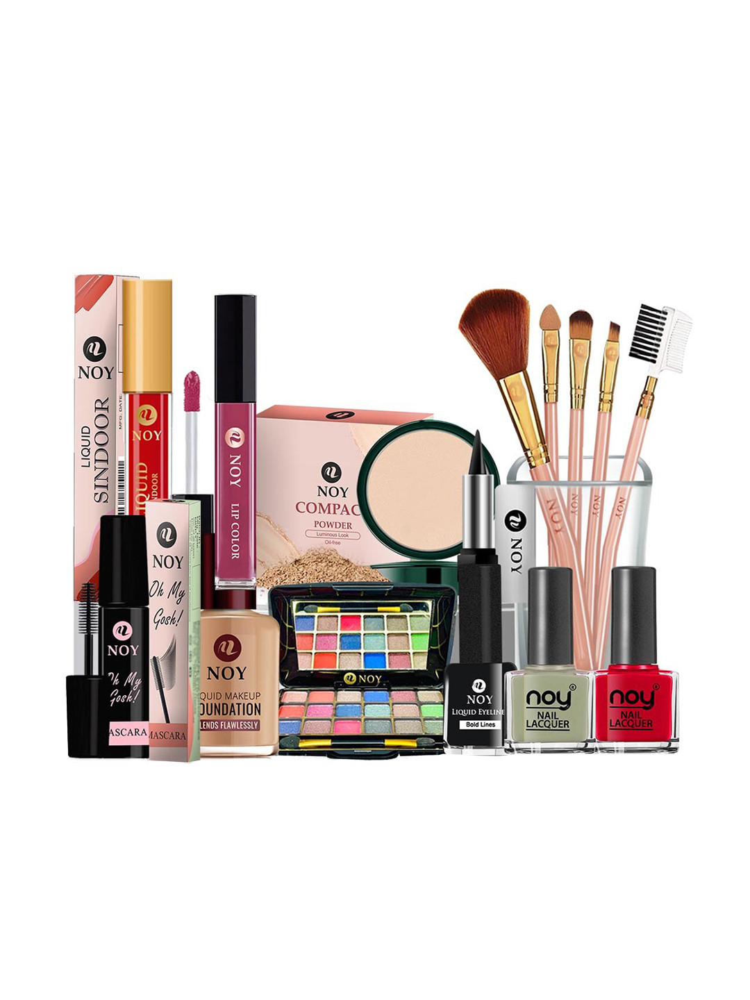 

NOY 15 Pcs Essence Makeup Combo - Effortless Beauty Captured In Harmony - Combo No 514, Multi