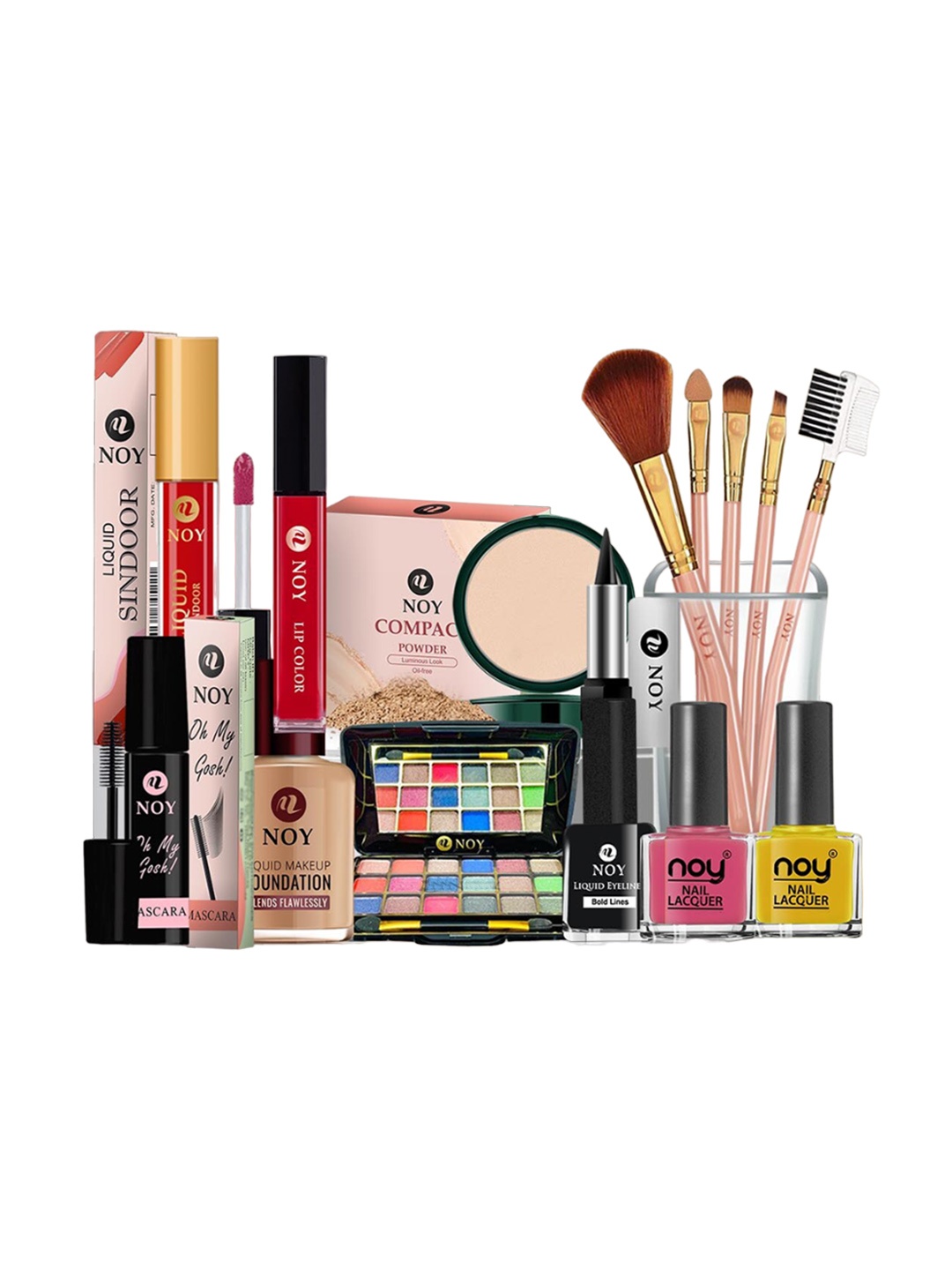 

NOY 15 Pcs Opulence Makeup Combo - Luxurious Beauty Pairings For Glam - Combo No 200, Multi