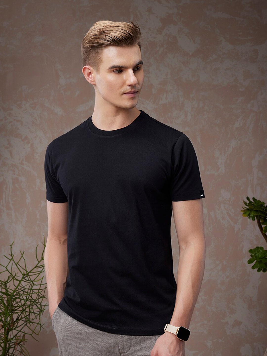 

Bewakoof American Pima T-shirt, Black