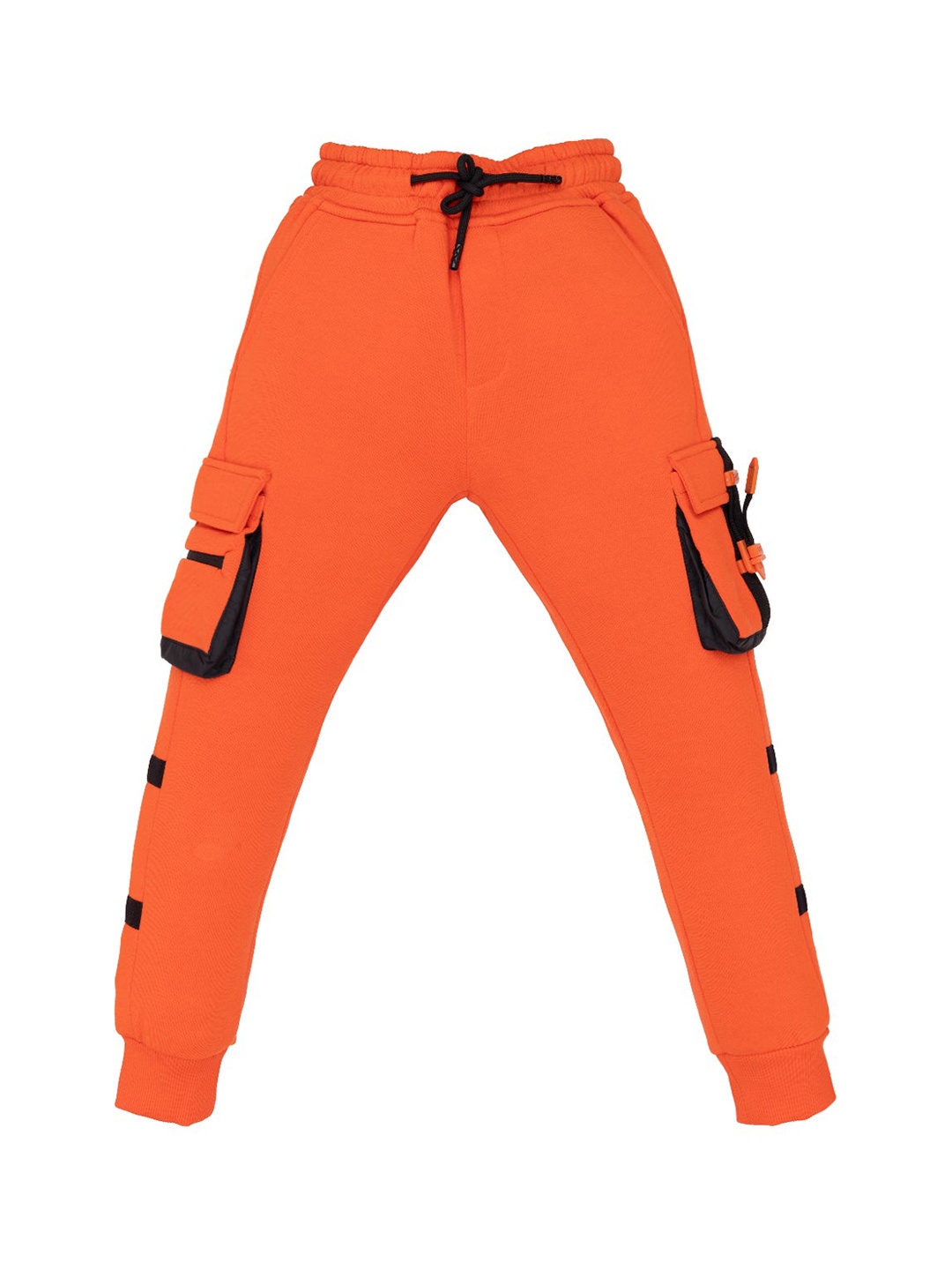 

Status Quo Boys Mid Rise Cotton Joggers, Orange