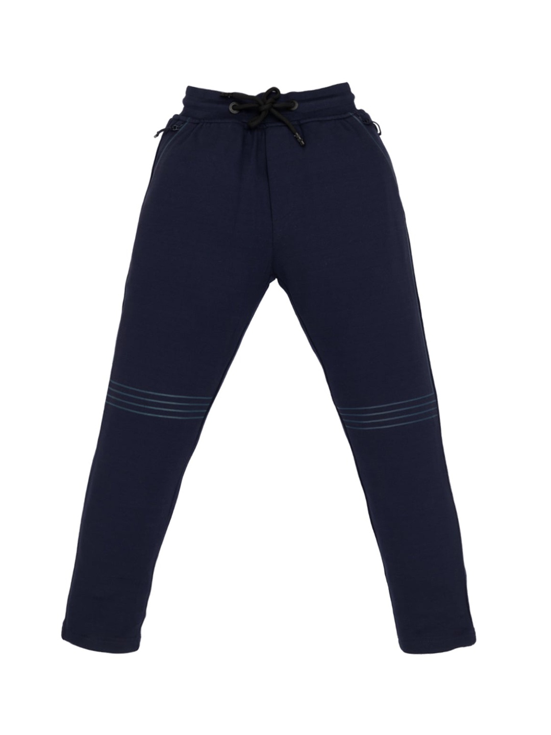 

Status Quo Boys Cotton Mid Rise Track Pants, Navy blue