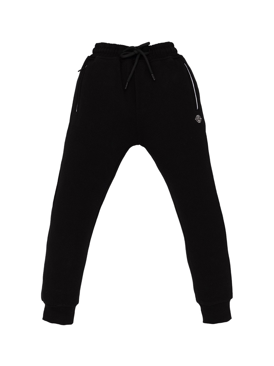 

Status Quo Boys Regular Fit Mid Rise Cotton Jogger, Black