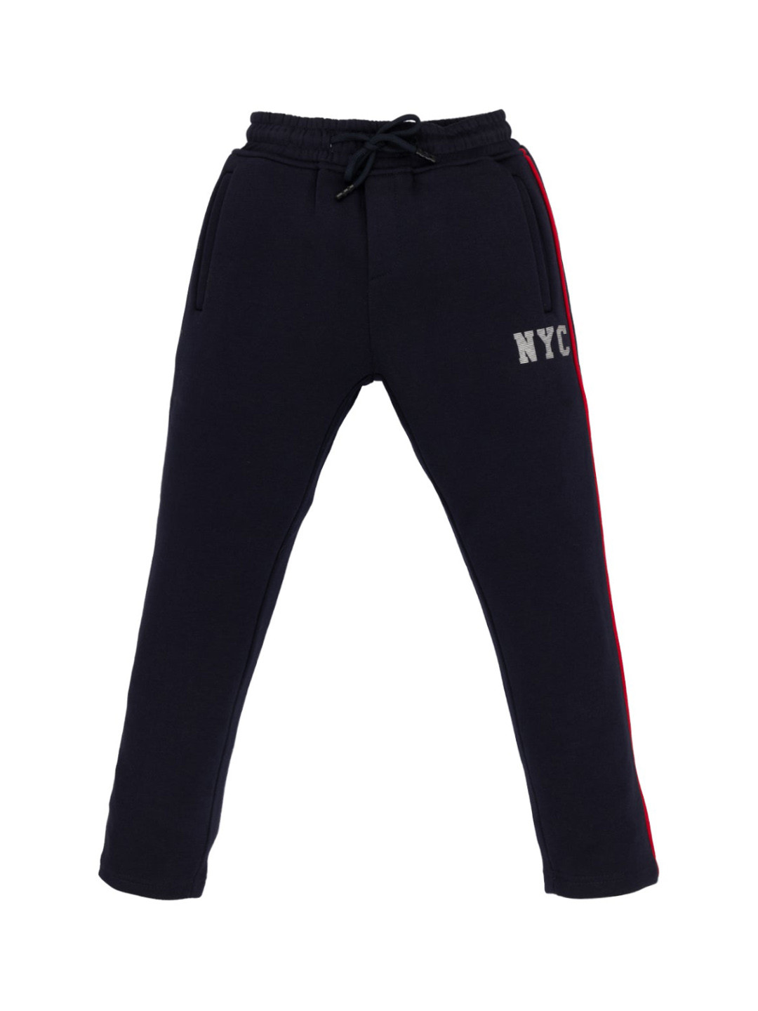 

Status Quo Boys Regular Fit Mid Rise Track Pant, Navy blue