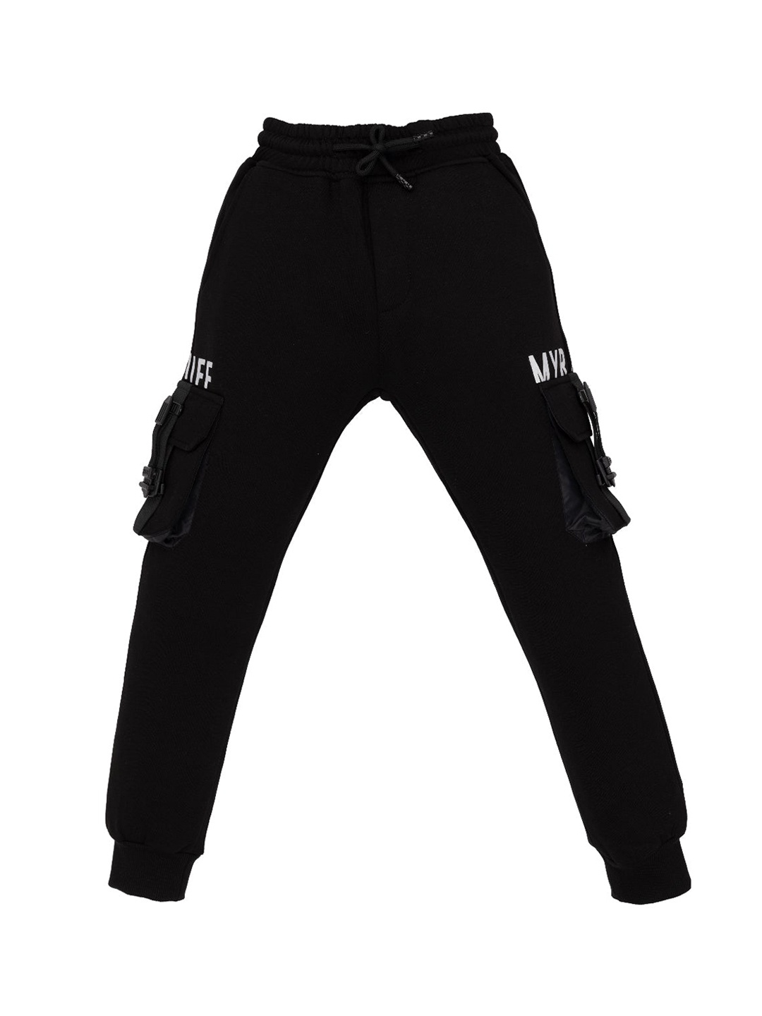 

Status Quo Boys Regular Fit Mid Rise Stretchable Joggers, Black