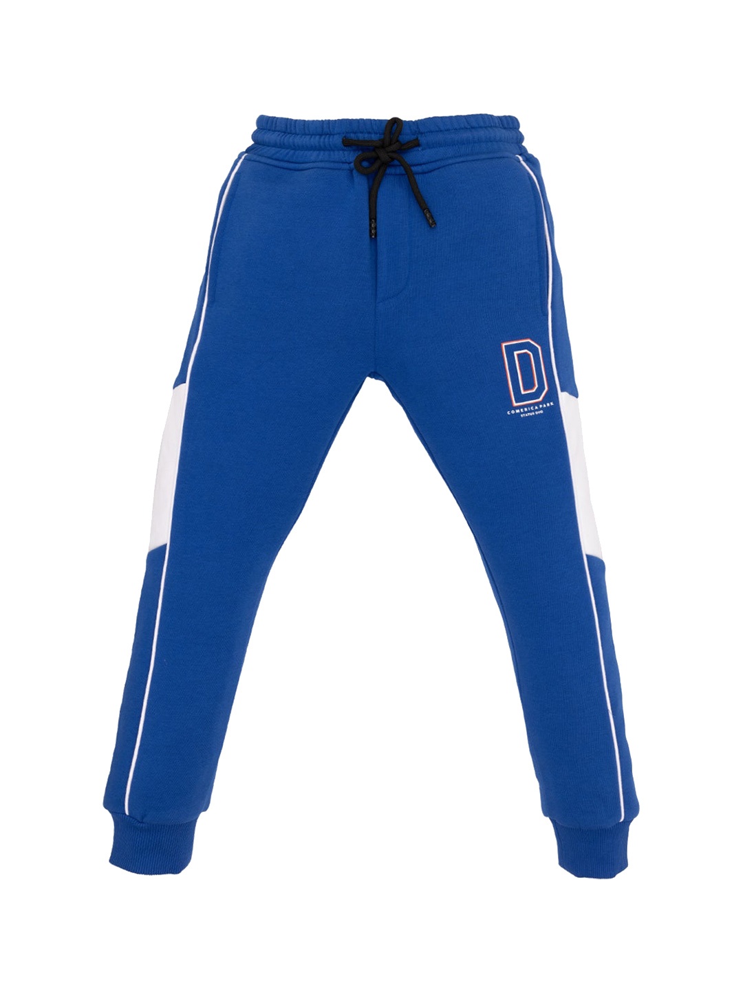 

Status Quo Boys Colourblocked Regular Fit Mid Rise Jogger, Blue