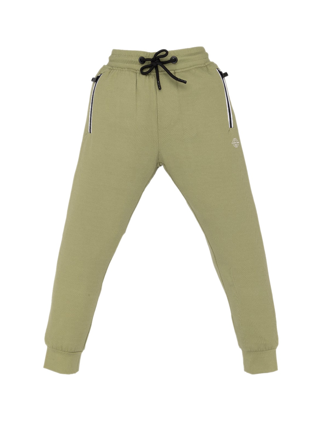 

Status Quo Boys Regular Fit Mid Rise Stretchable Cotton Joggers, Green
