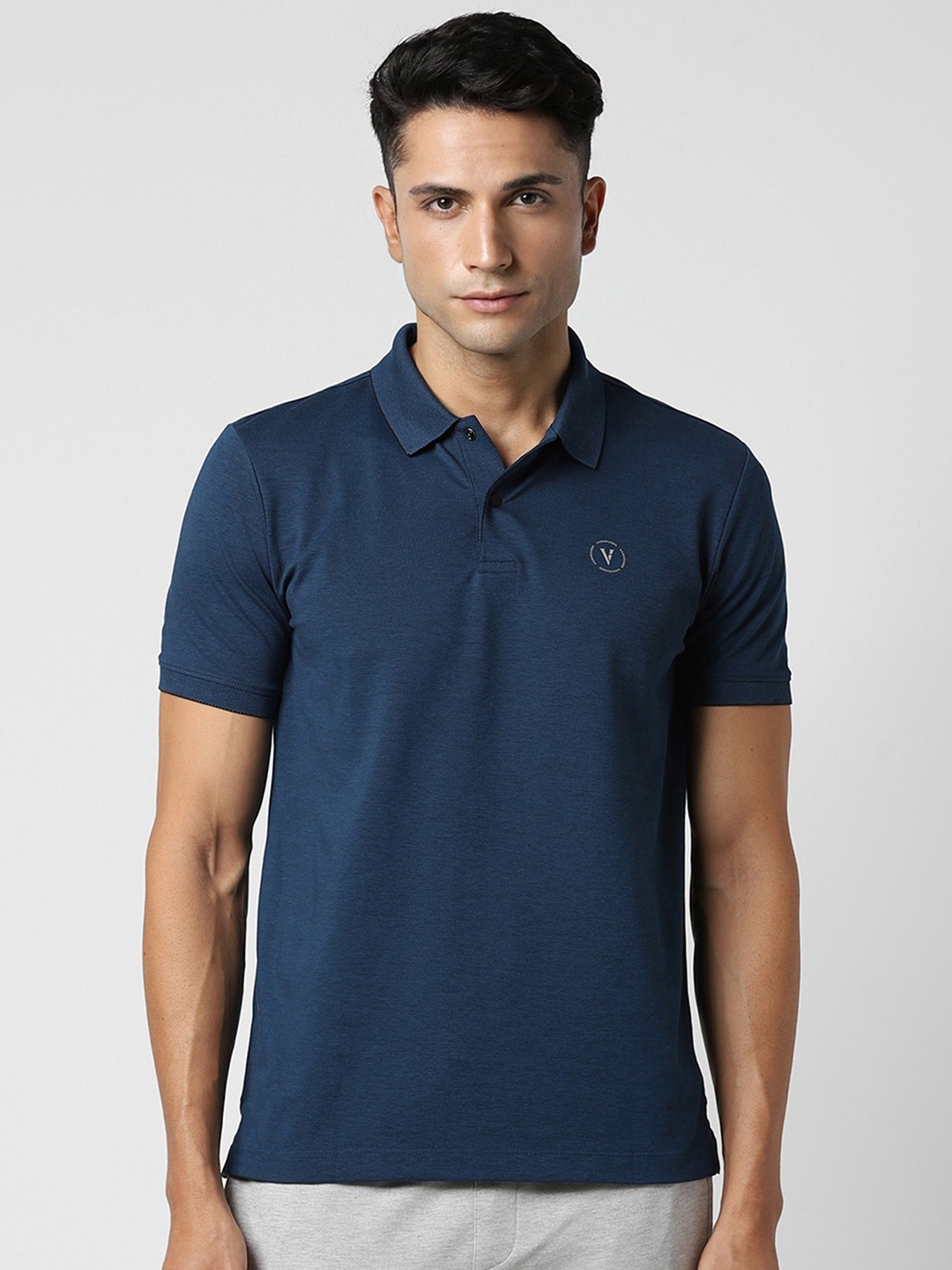 

Van Heusen Polo Collar Casual T-Shirt, Navy blue