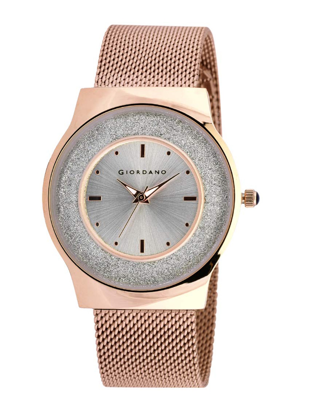 

GIORDANO Women Embellished Dial & Bracelet Style Straps Analogue Watch GZ-60016-22, Silver