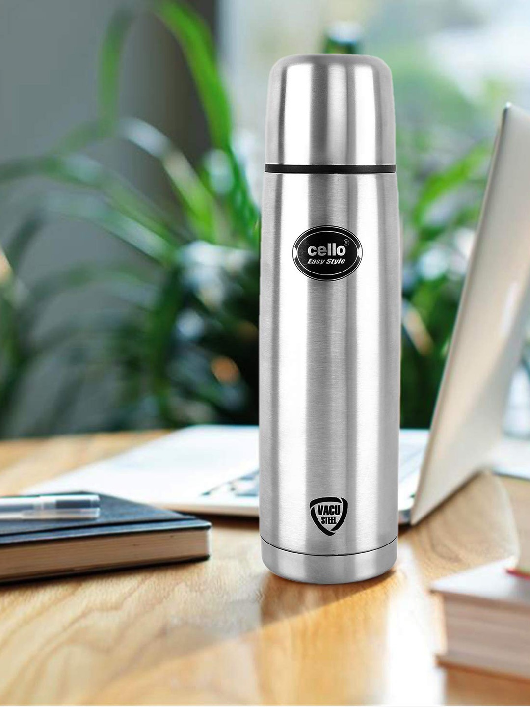 

Cello Lifestyle Double Walled Insulted Stainless Steel Flask-350 ml, Silver