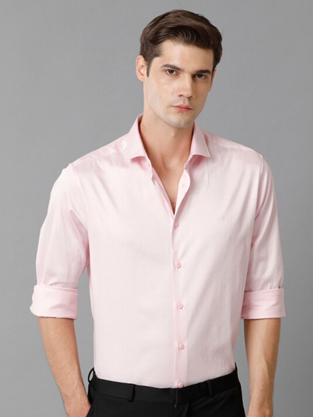 Aldeno Comfort Spread Collar Formal Shirt, Pink